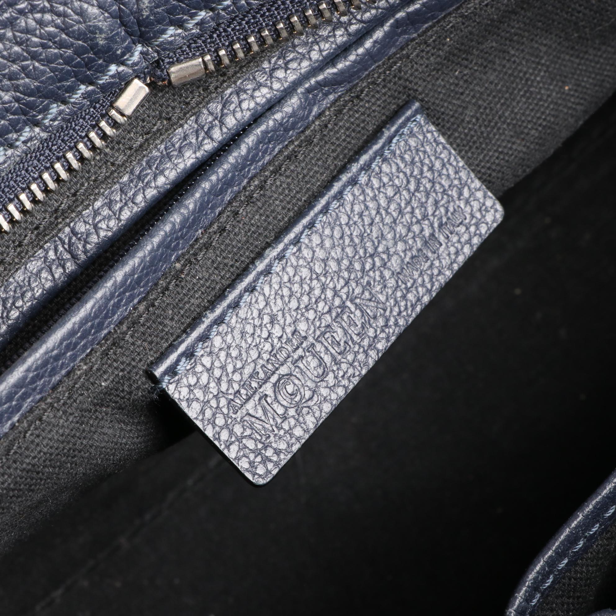 Alexander McQueen Padlock Two-Way Bag in Grain Leather with Skull Charm