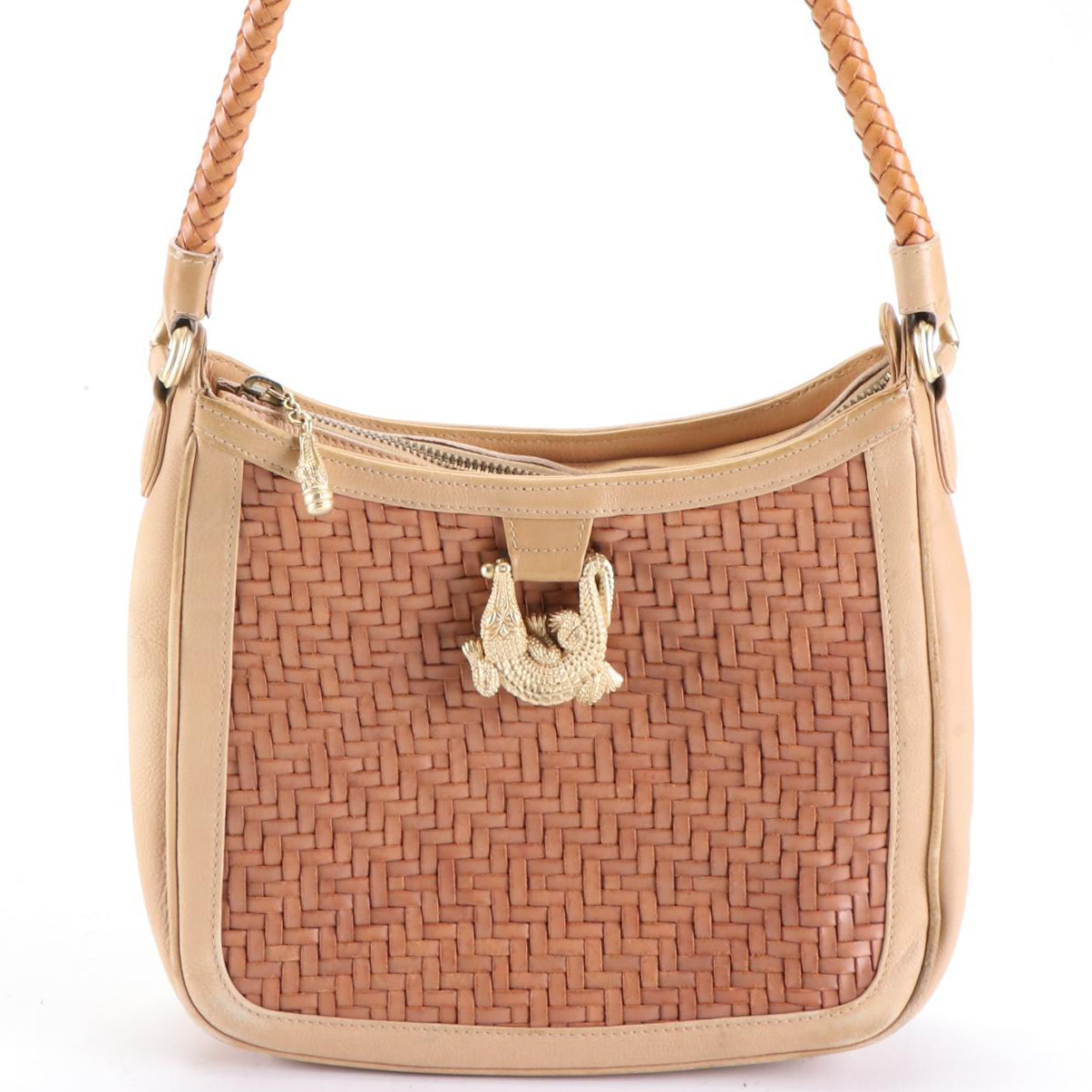 Barry Kieselstein-Cord Shoulder Bag in Woven Leather