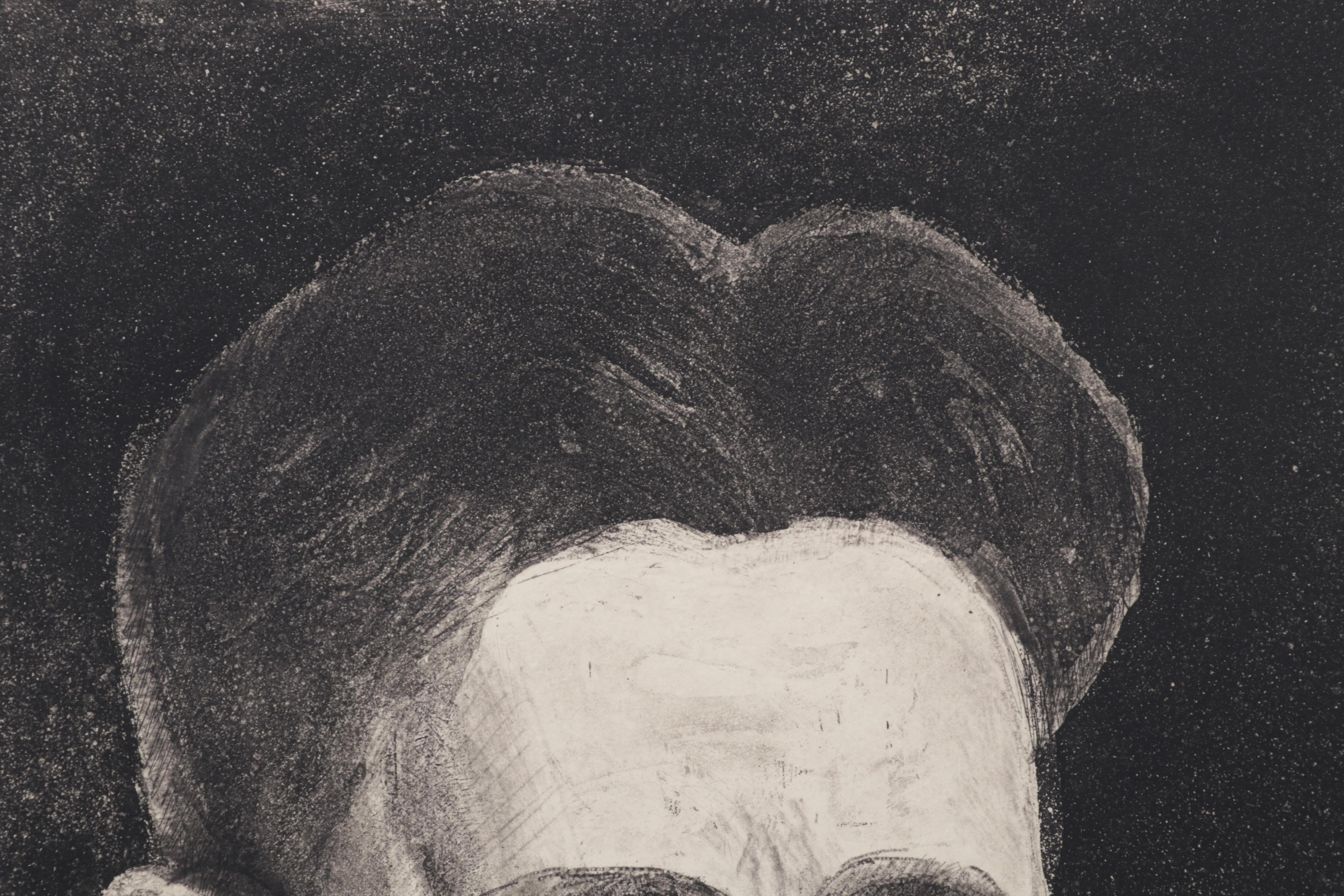 Sidney Chafetz Etching With Aquatint "George Orwell," 1984