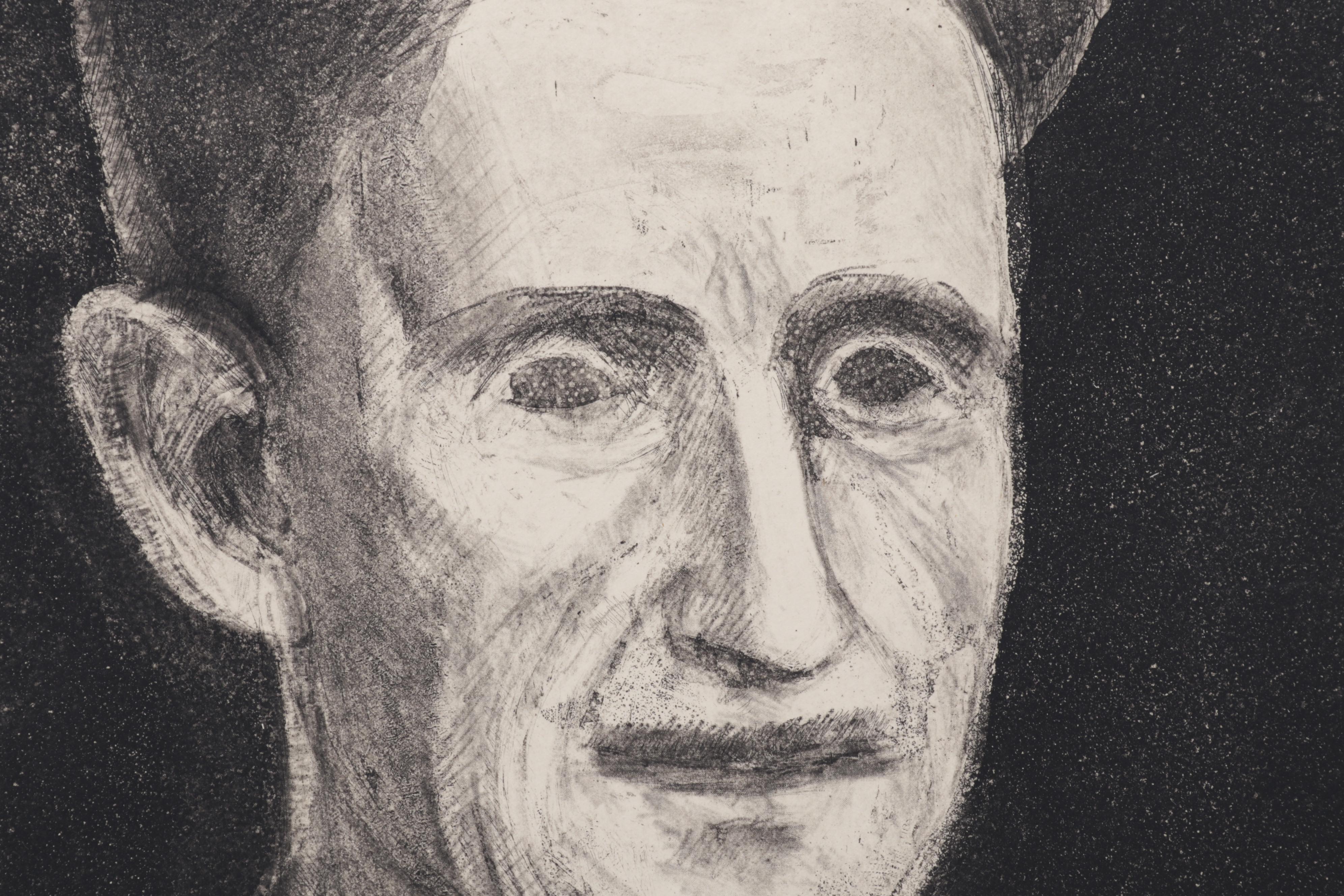Sidney Chafetz Etching With Aquatint "George Orwell," 1984