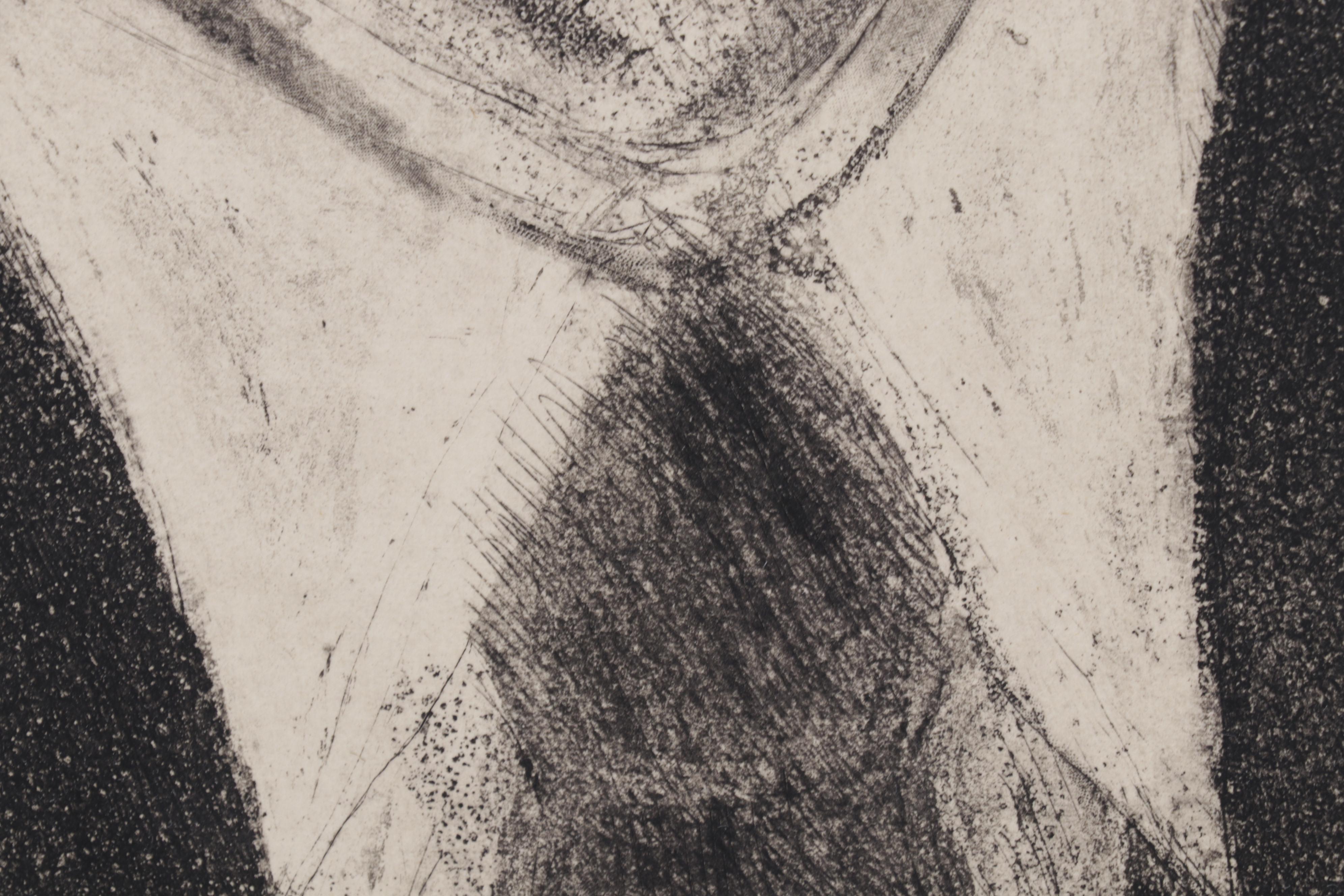 Sidney Chafetz Etching With Aquatint "George Orwell," 1984