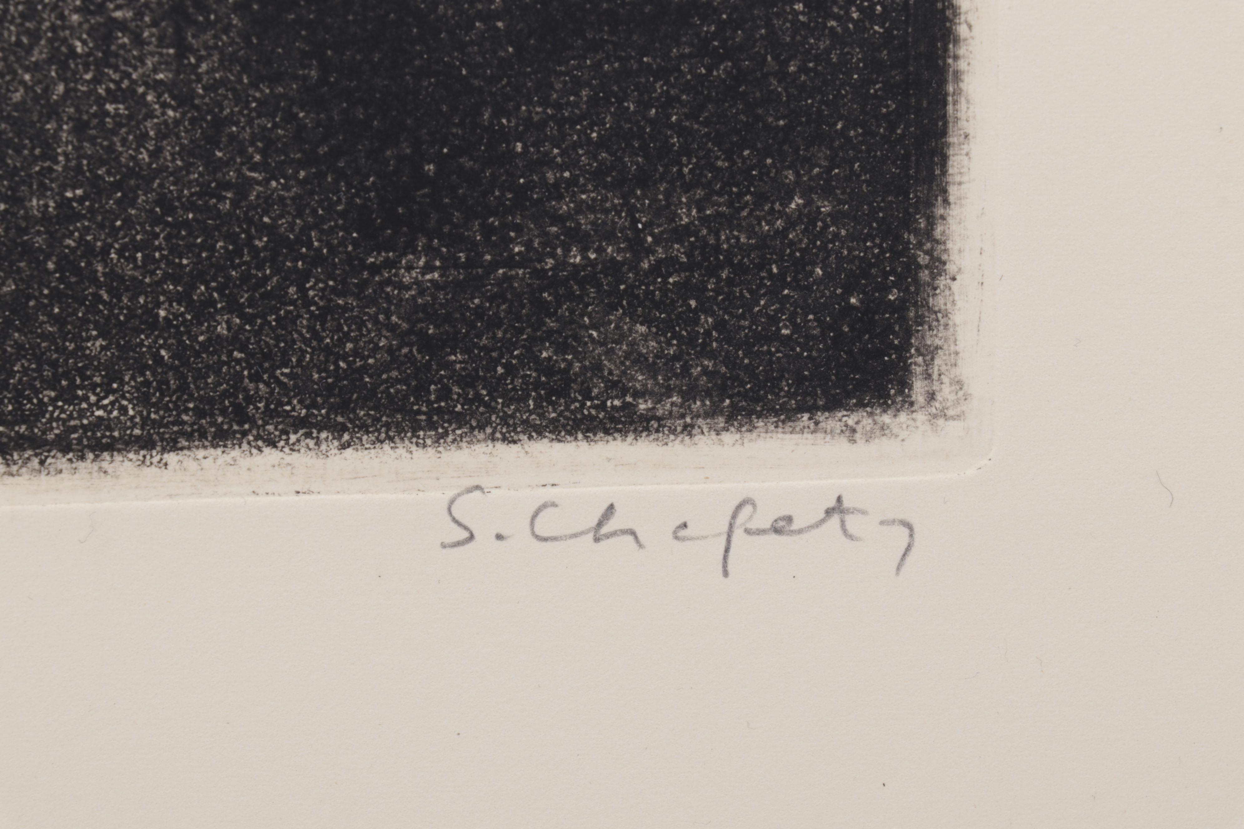 Sidney Chafetz Etching With Aquatint "George Orwell," 1984