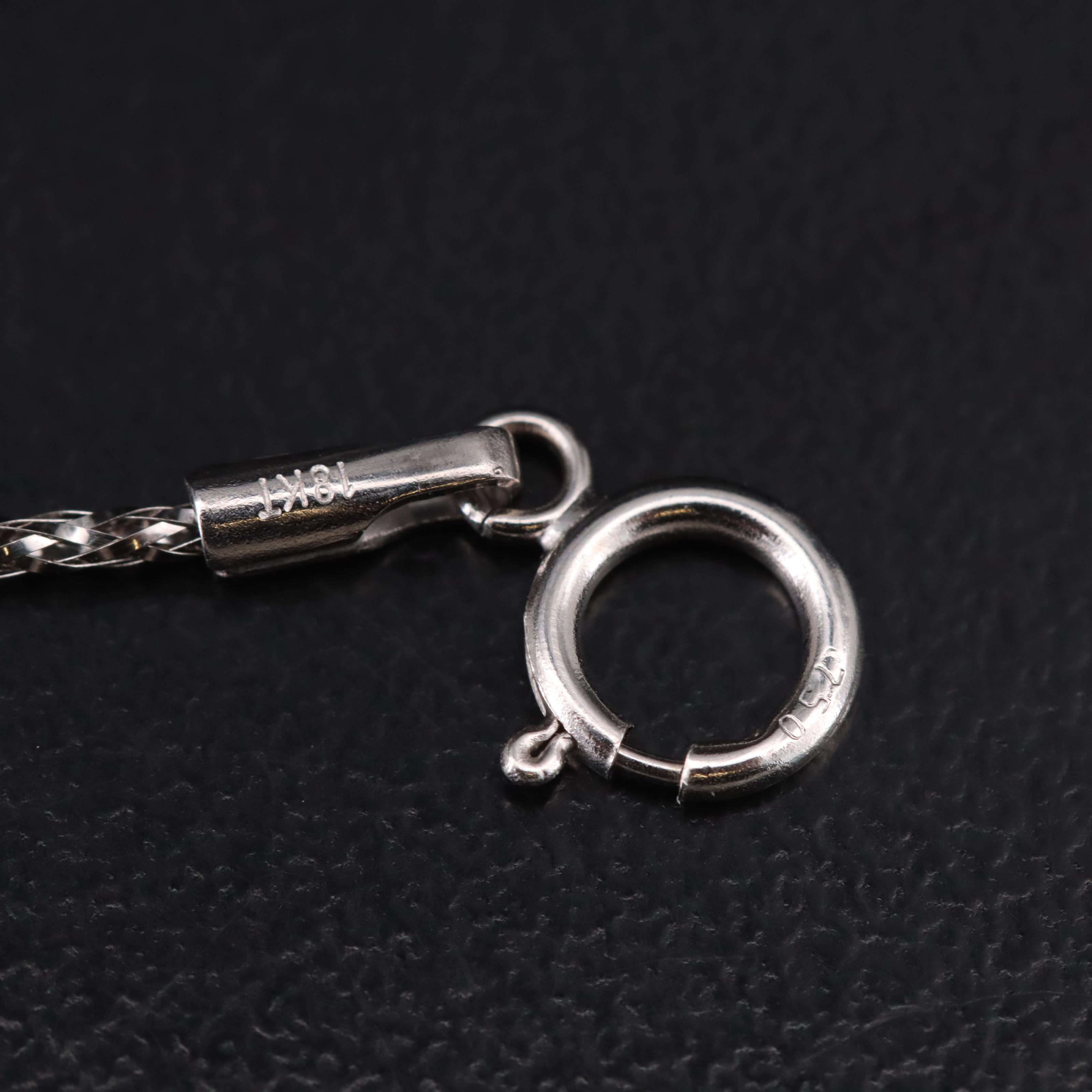 18K Pearl Braided Wire Necklace