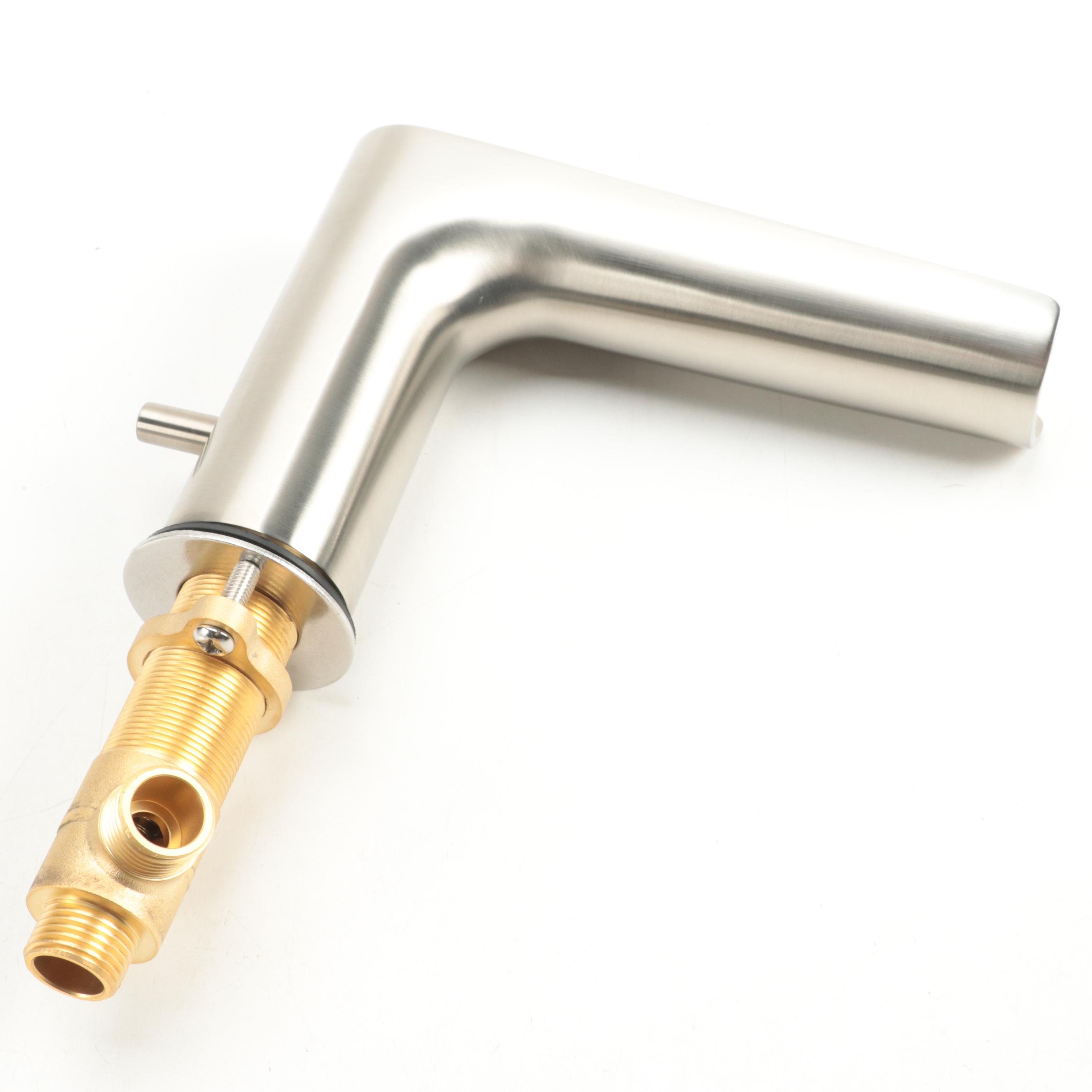 Brushed Nickel Finish Waterfall Tub Faucet and Hand Shower with Bath Drain