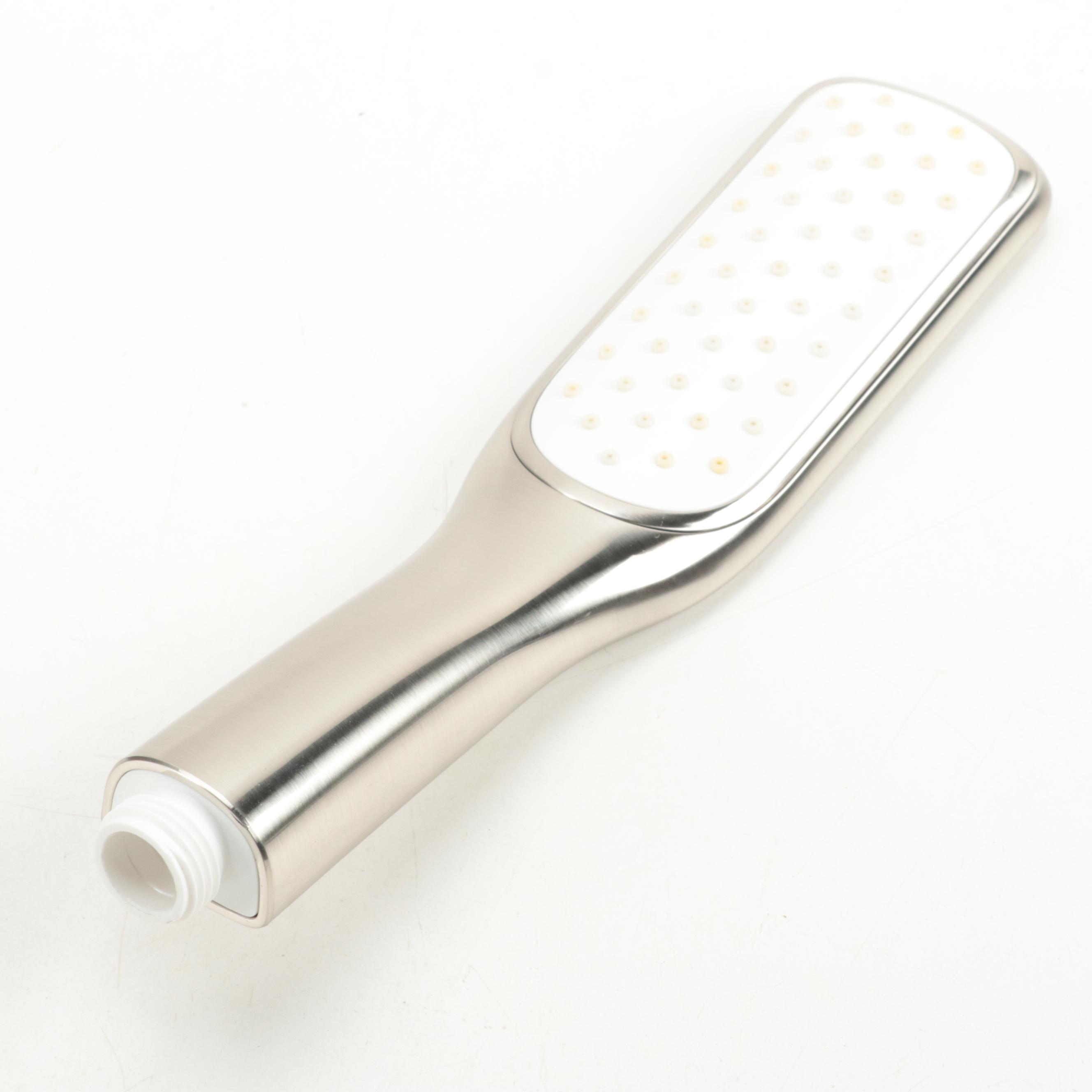 Brushed Nickel Finish Waterfall Tub Faucet and Hand Shower with Bath Drain