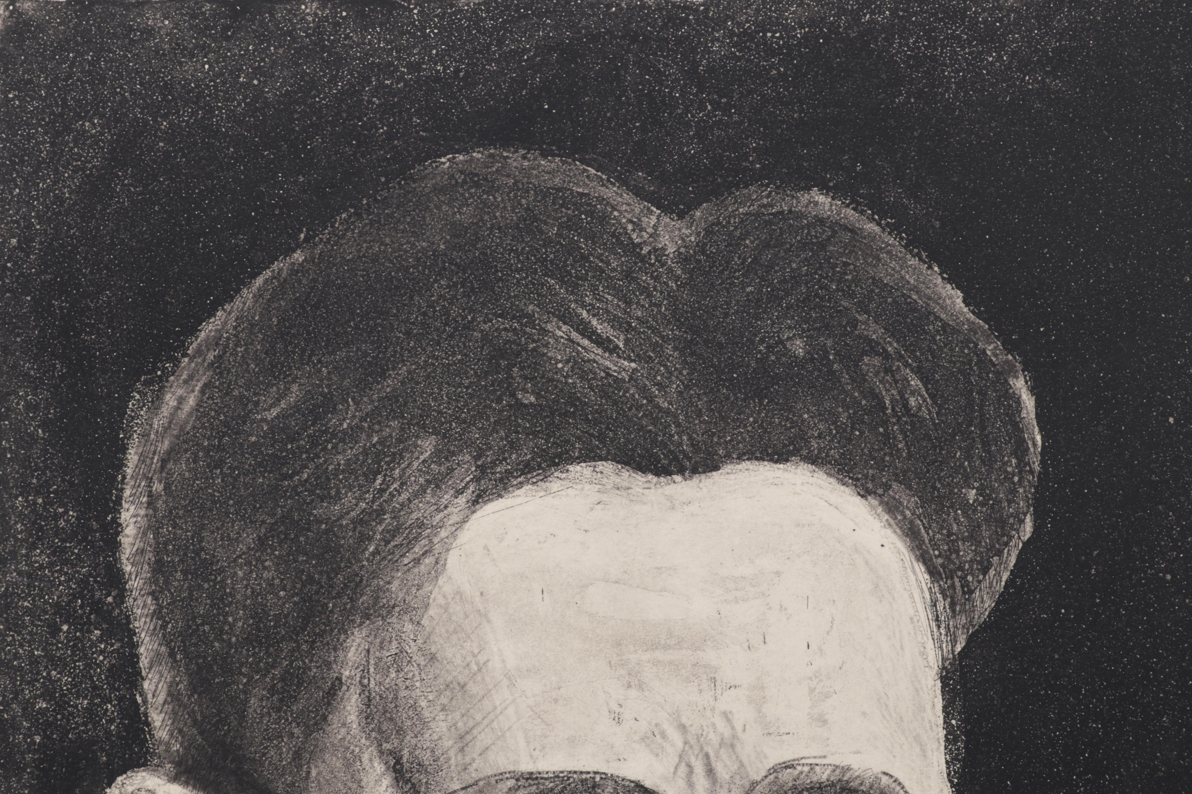 Sidney Chafetz Etching With Aquatint "George Orwell," 1984