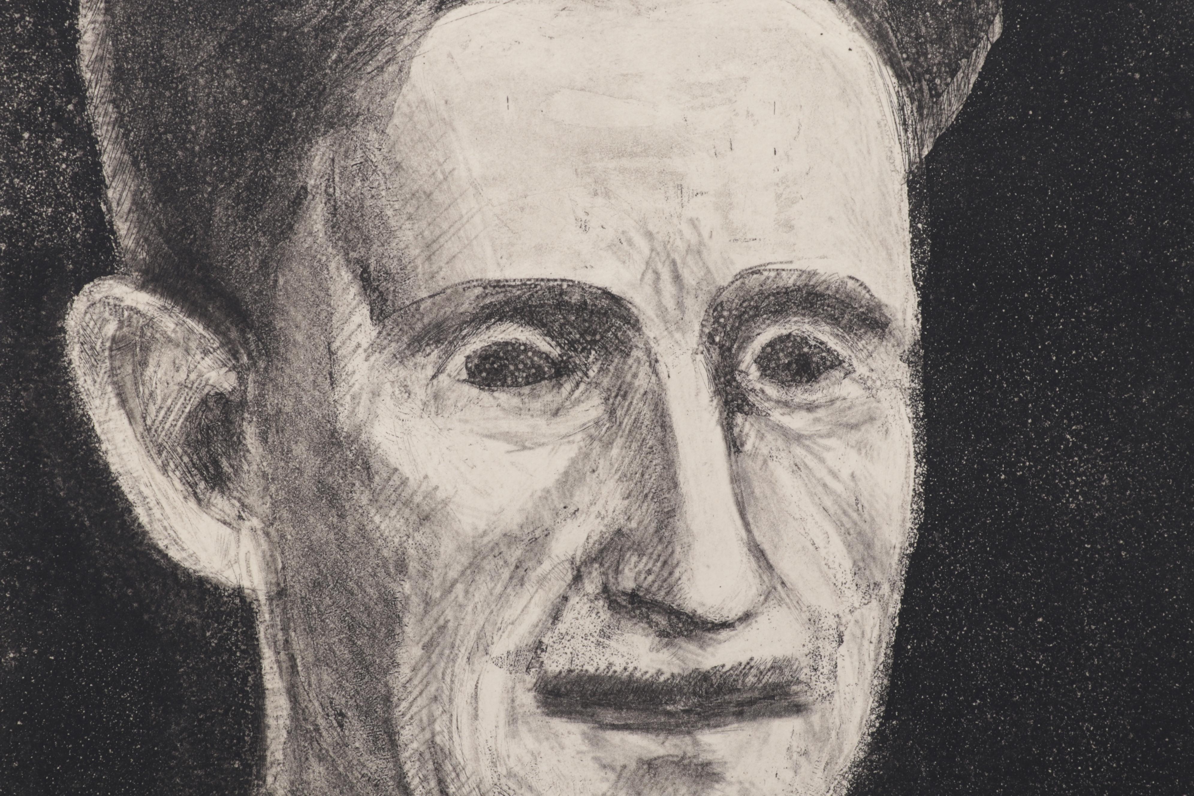 Sidney Chafetz Etching With Aquatint "George Orwell," 1984
