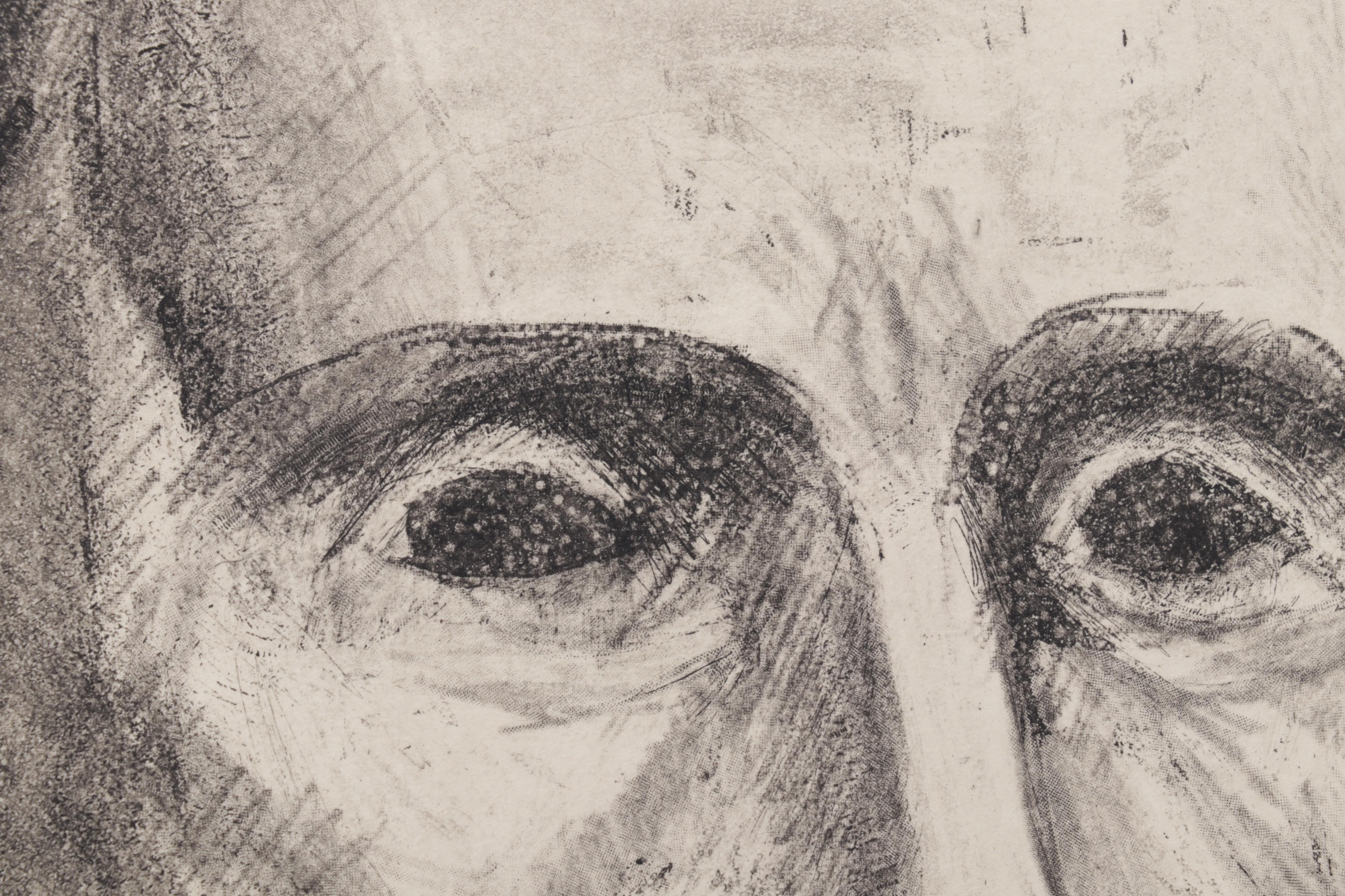 Sidney Chafetz Etching With Aquatint "George Orwell," 1984