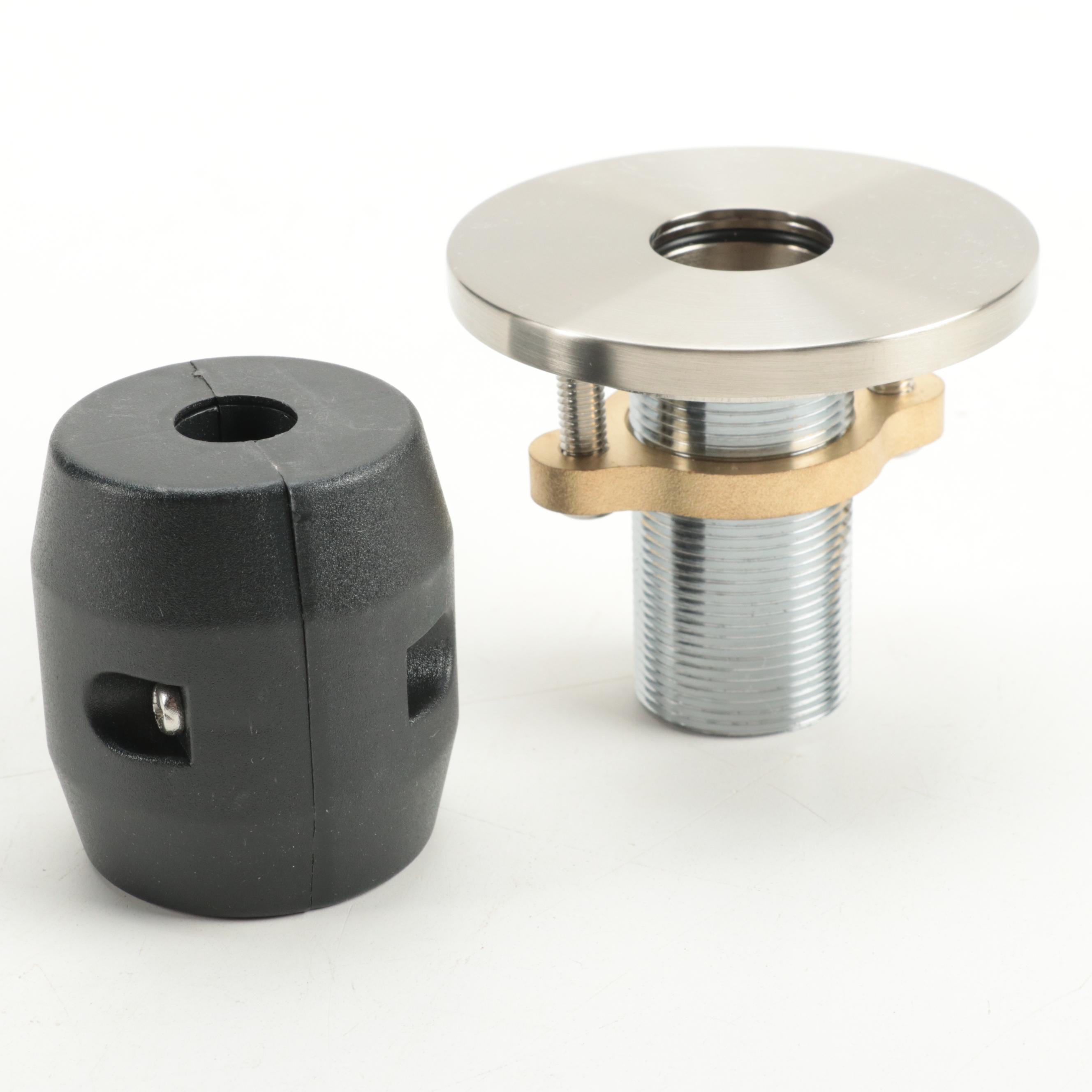 Brushed Nickel Finish Waterfall Tub Faucet and Hand Shower with Bath Drain