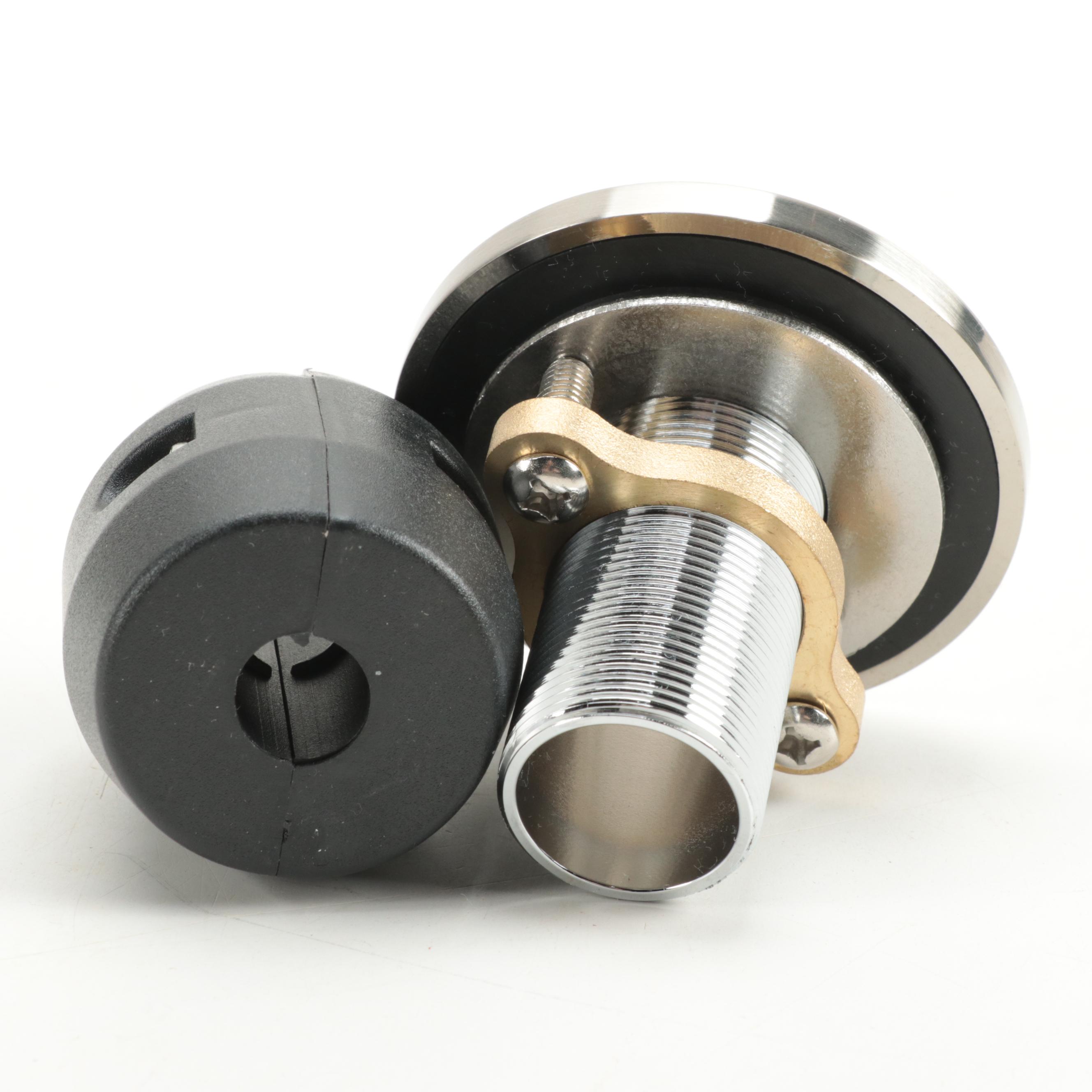 Brushed Nickel Finish Waterfall Tub Faucet and Hand Shower with Bath Drain