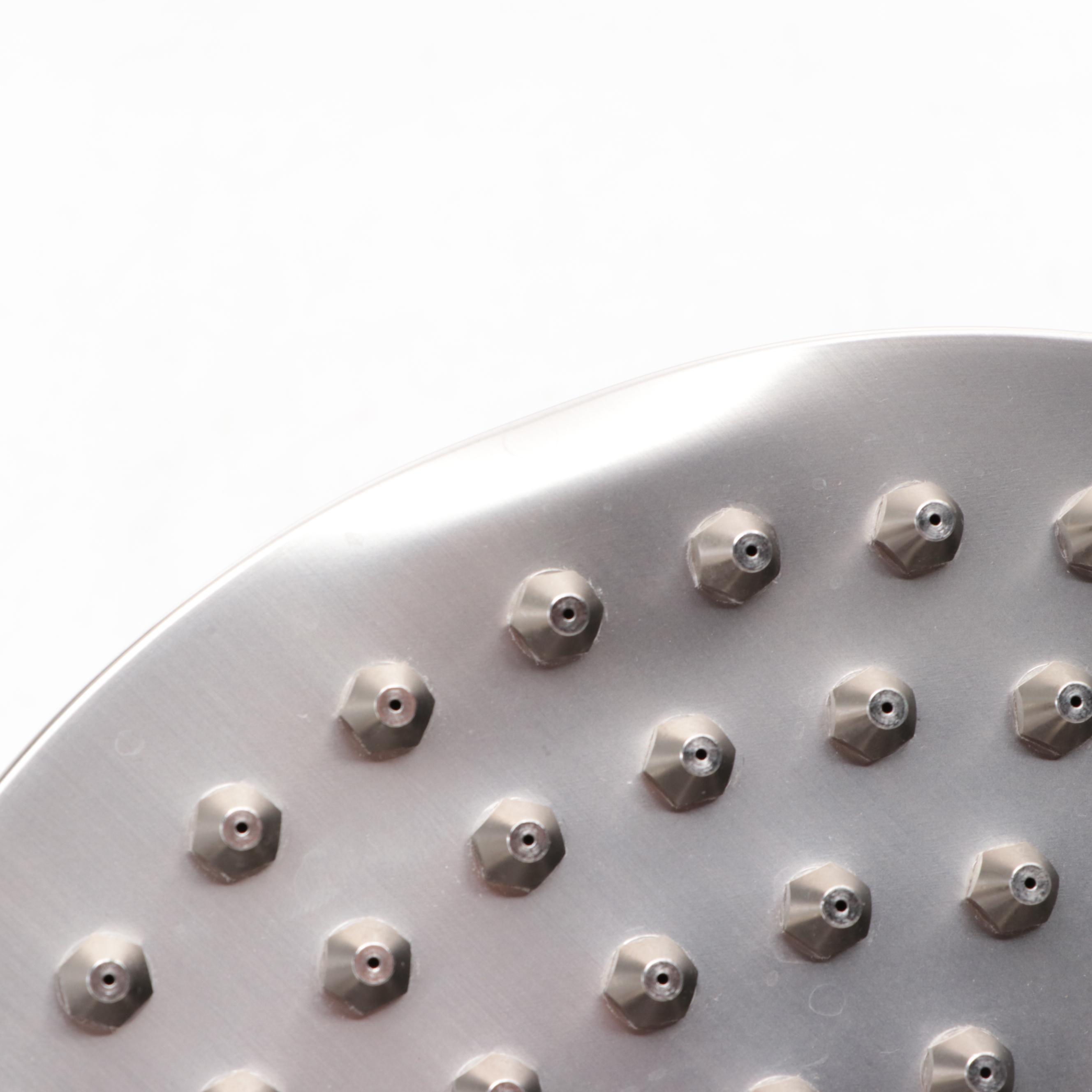 Brushed Nickel Finish Shower Valve with Diverter, Rainfall Shower Head, and More