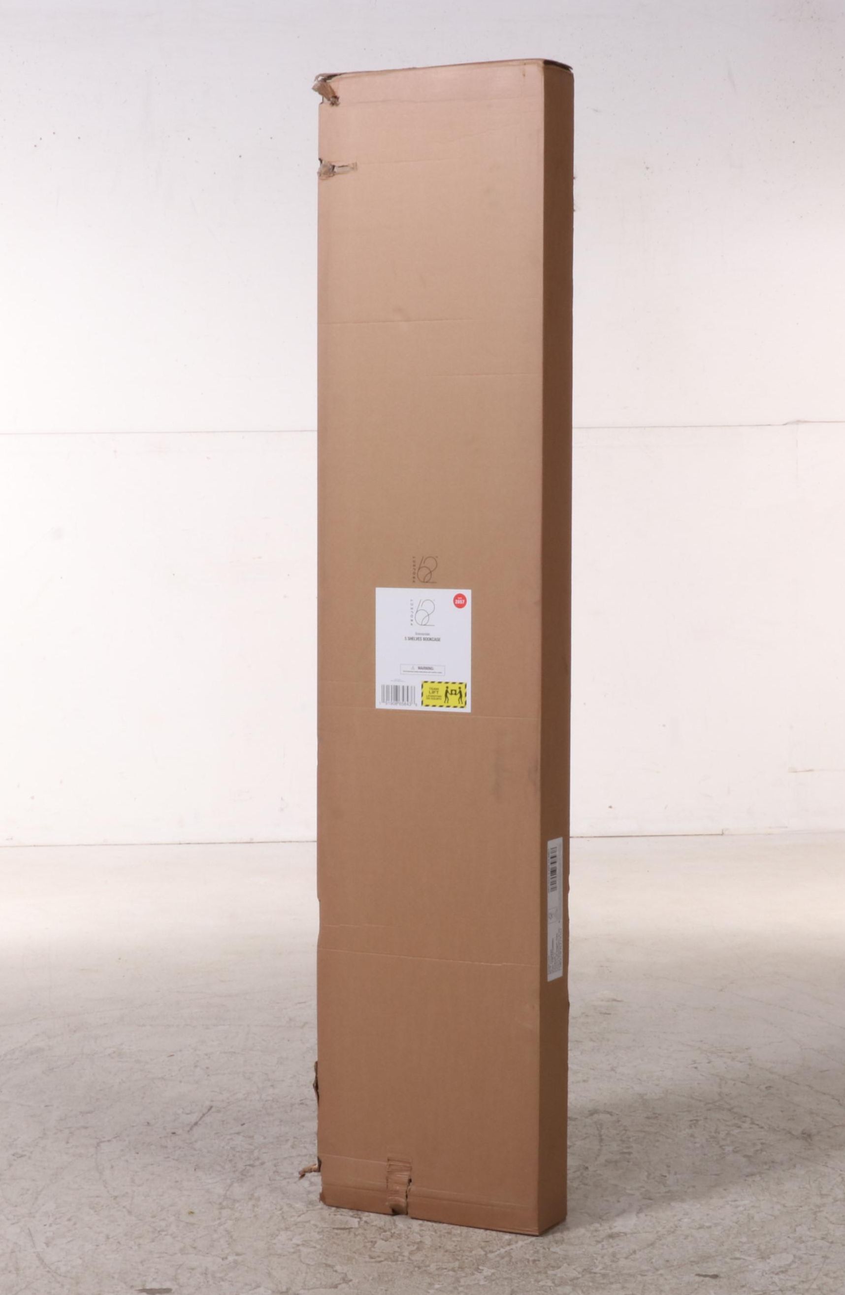 Project 62 Brannandale Five-Shelf Walnut Finish Bookcase