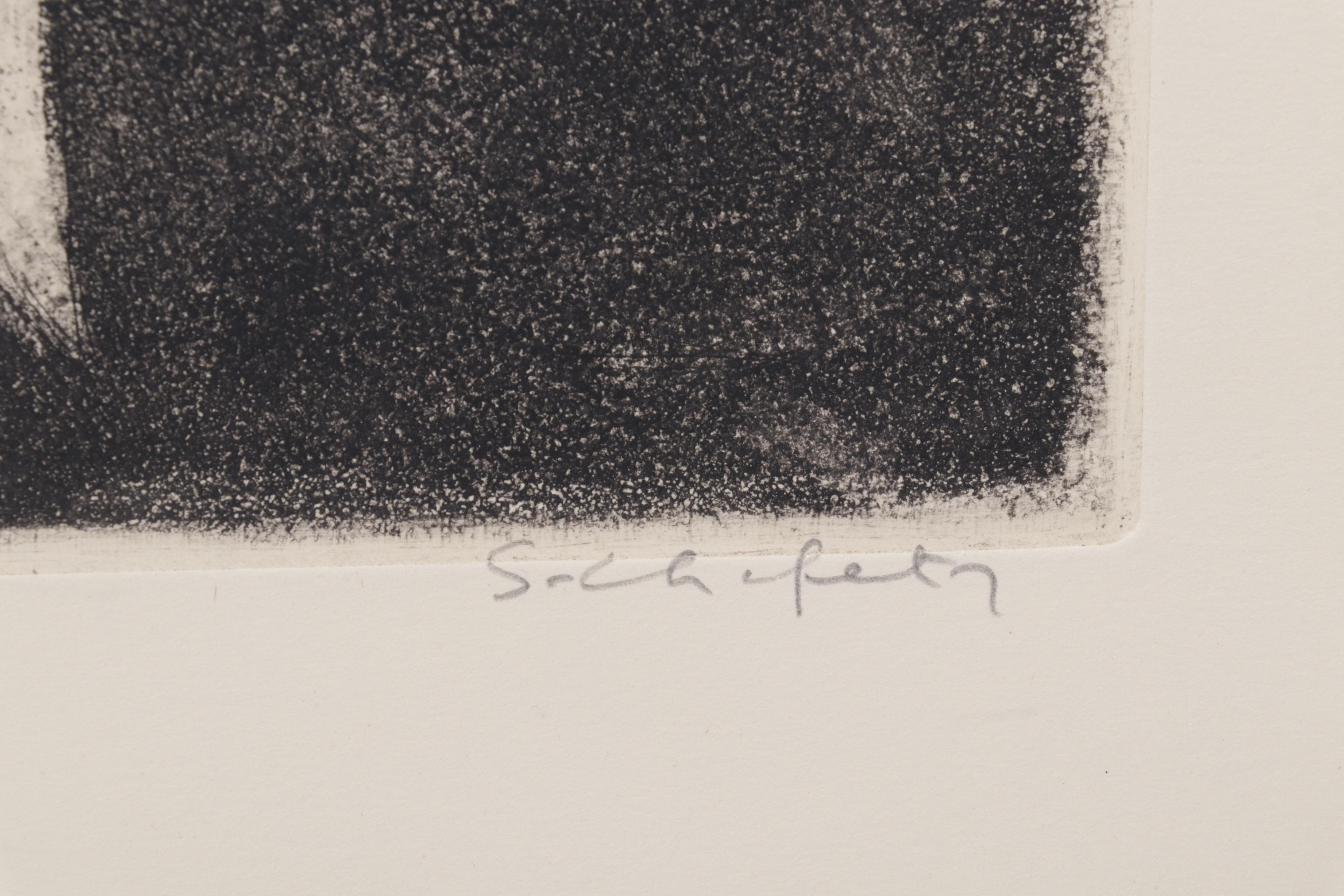 Sidney Chafetz Etching With Aquatint "George Orwell," 1984