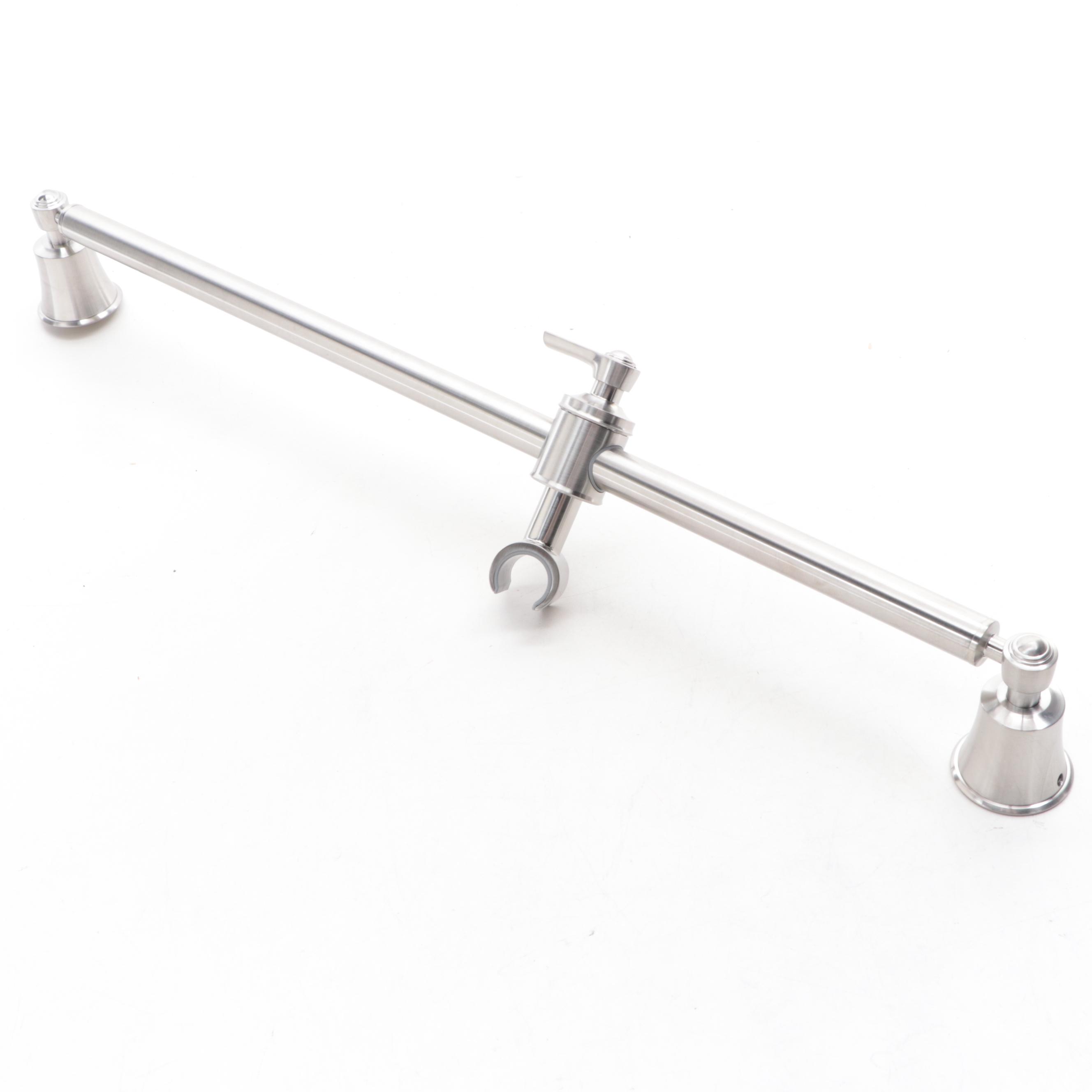 Brushed Nickel Finish Shower Valve with Diverter, Rainfall Shower Head, and More