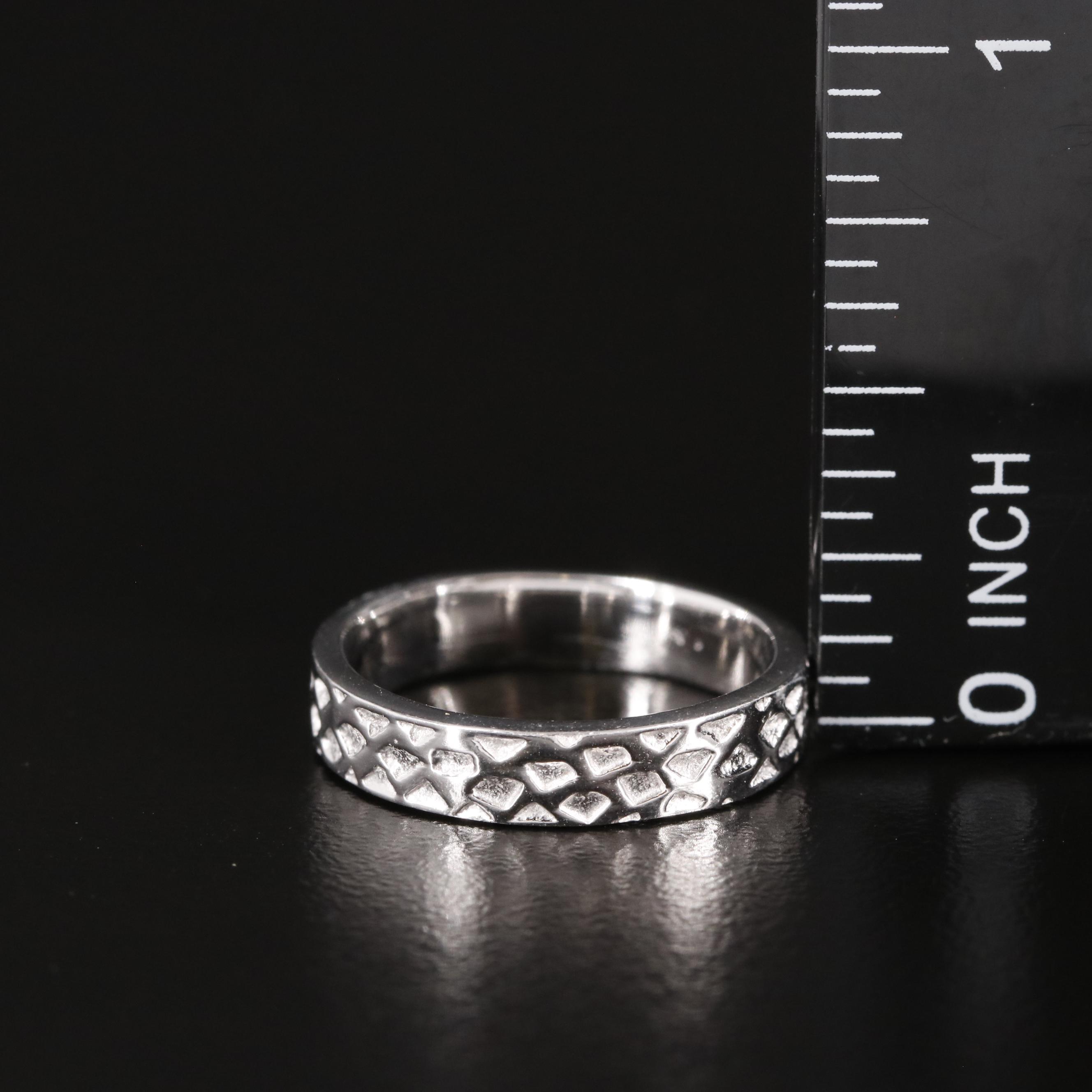 Sterling Textured Band Ring