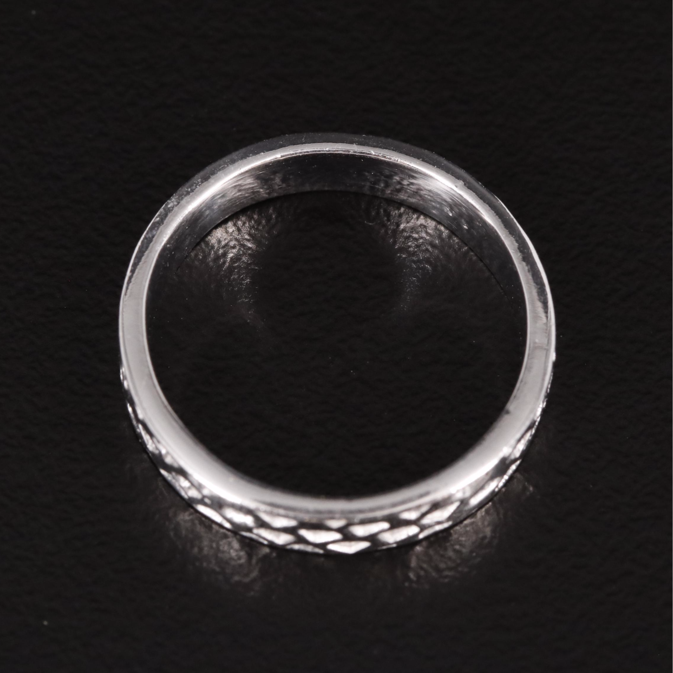 Sterling Textured Band Ring