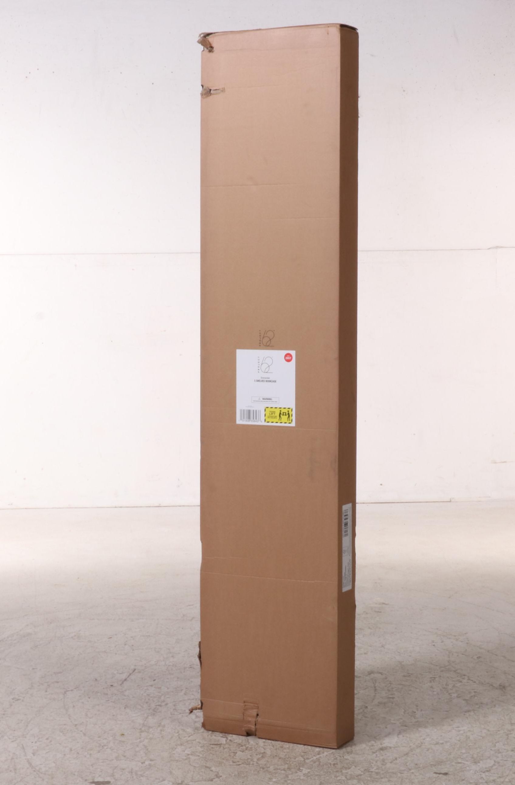 Project 62 Brannandale Five-Shelf Walnut Finish Bookcase