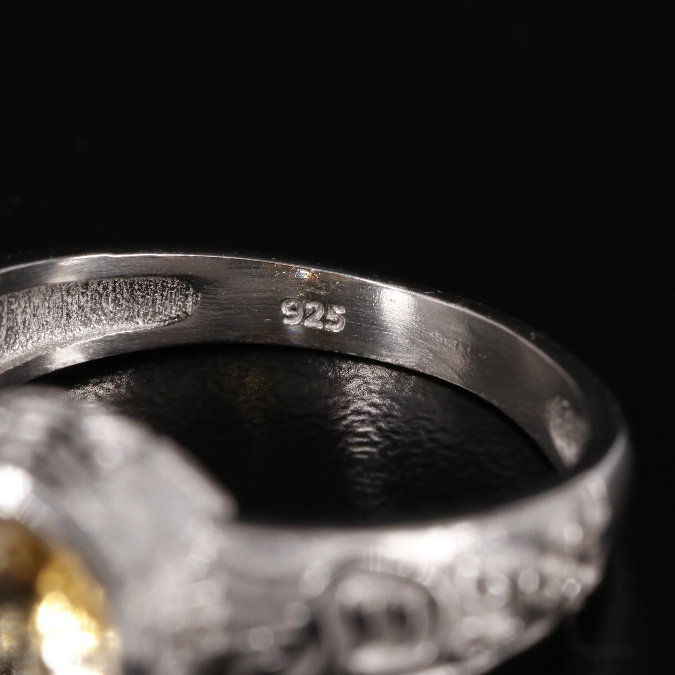 Sterling Citrine Ring