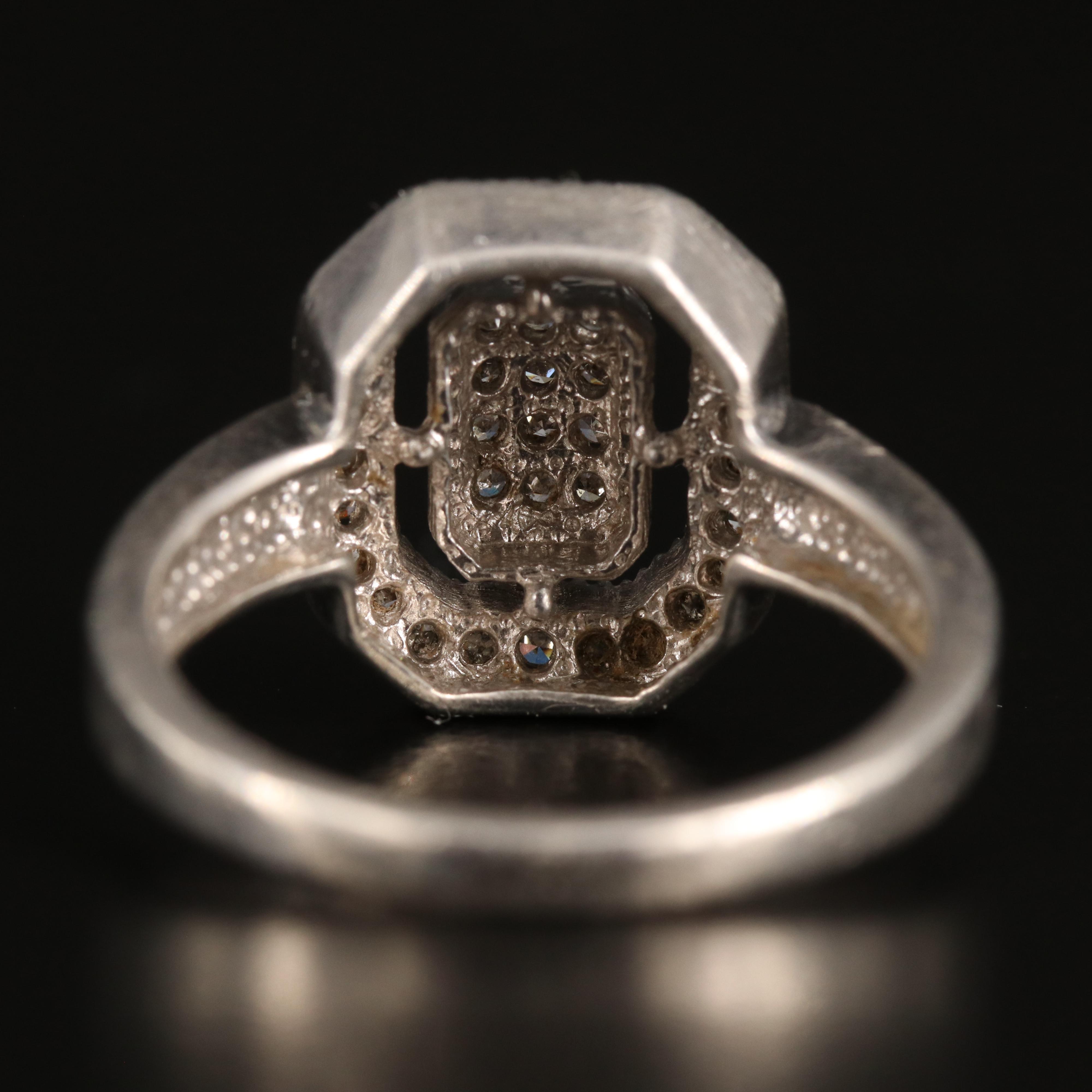 Sterling Diamond Ring