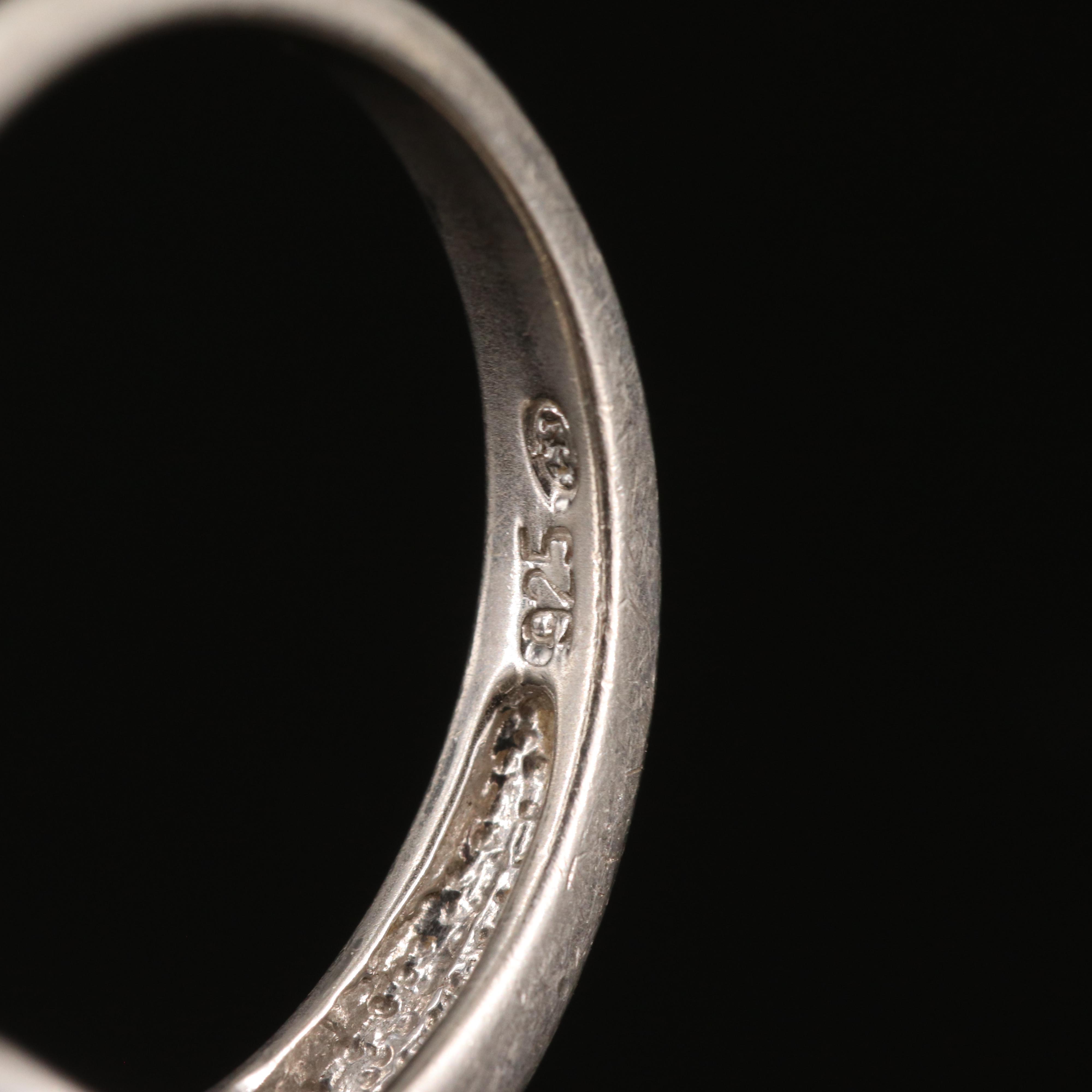 Sterling Diamond Ring