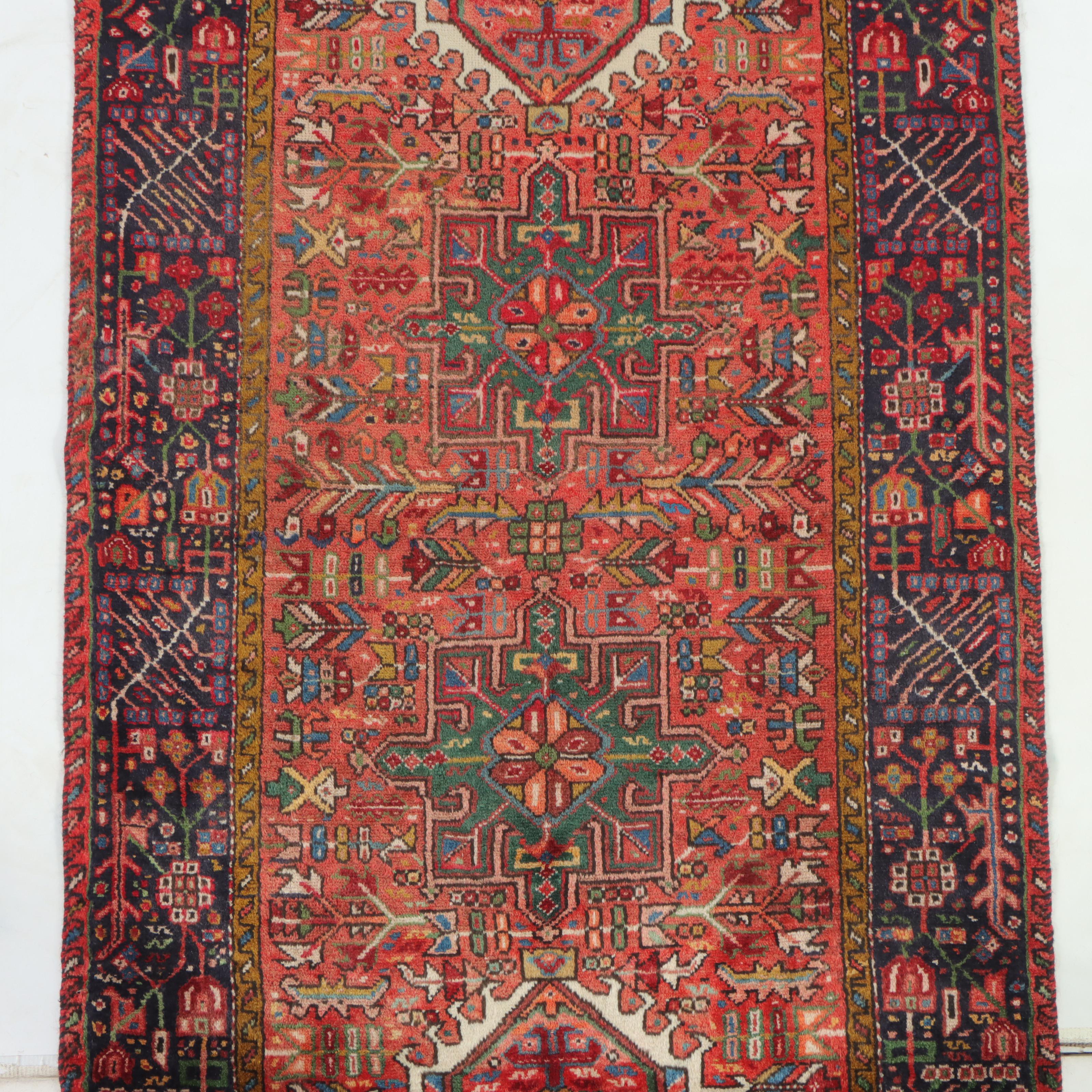 3'4 x 9'1 Hand-Knotted Persian Karaja Long Rug