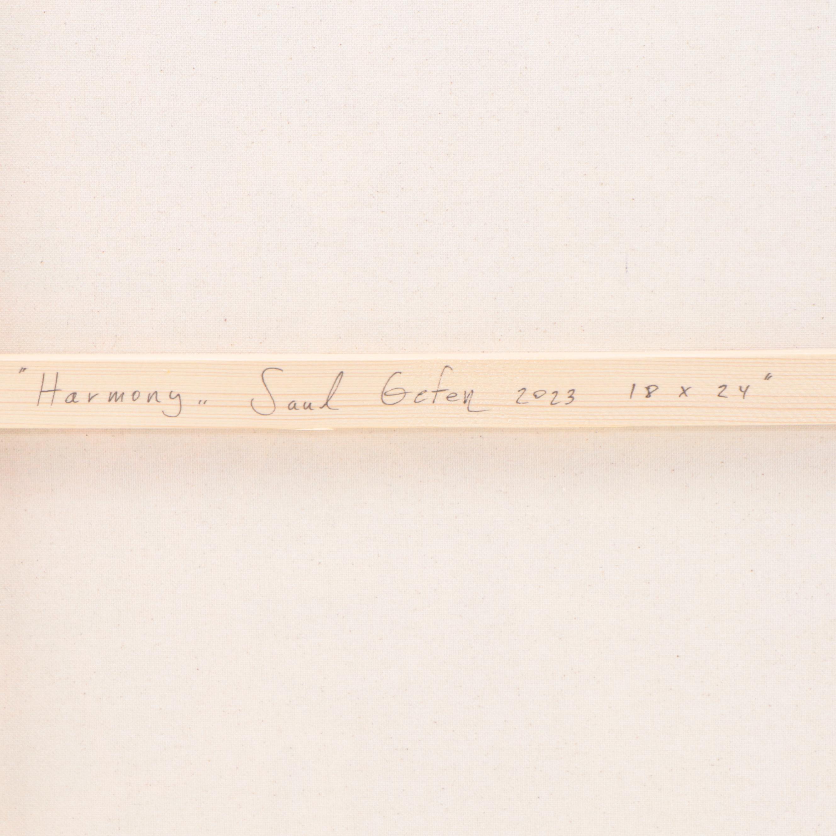 Saul Gefen Acrylic Painting "Harmony," 2023