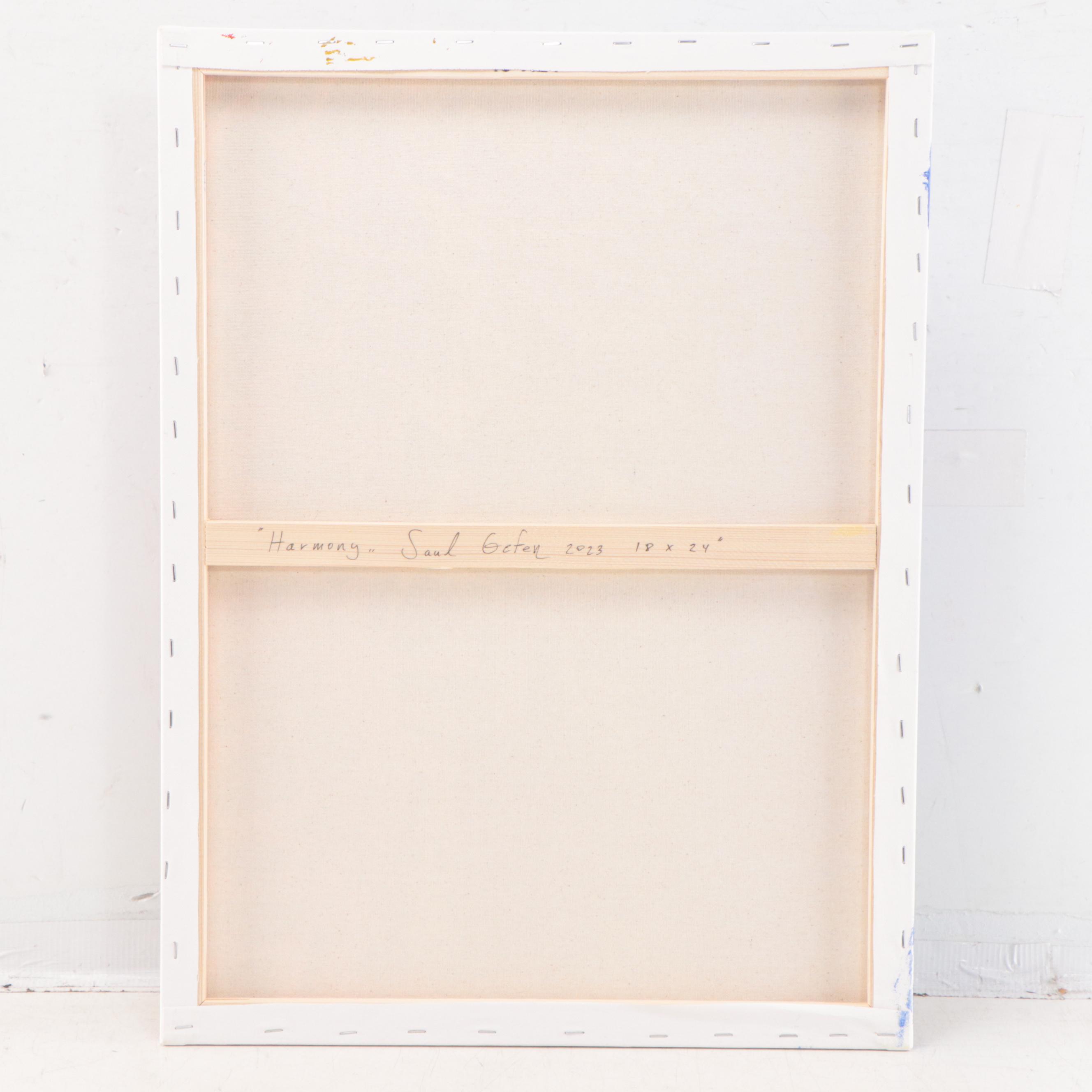 Saul Gefen Acrylic Painting "Harmony," 2023