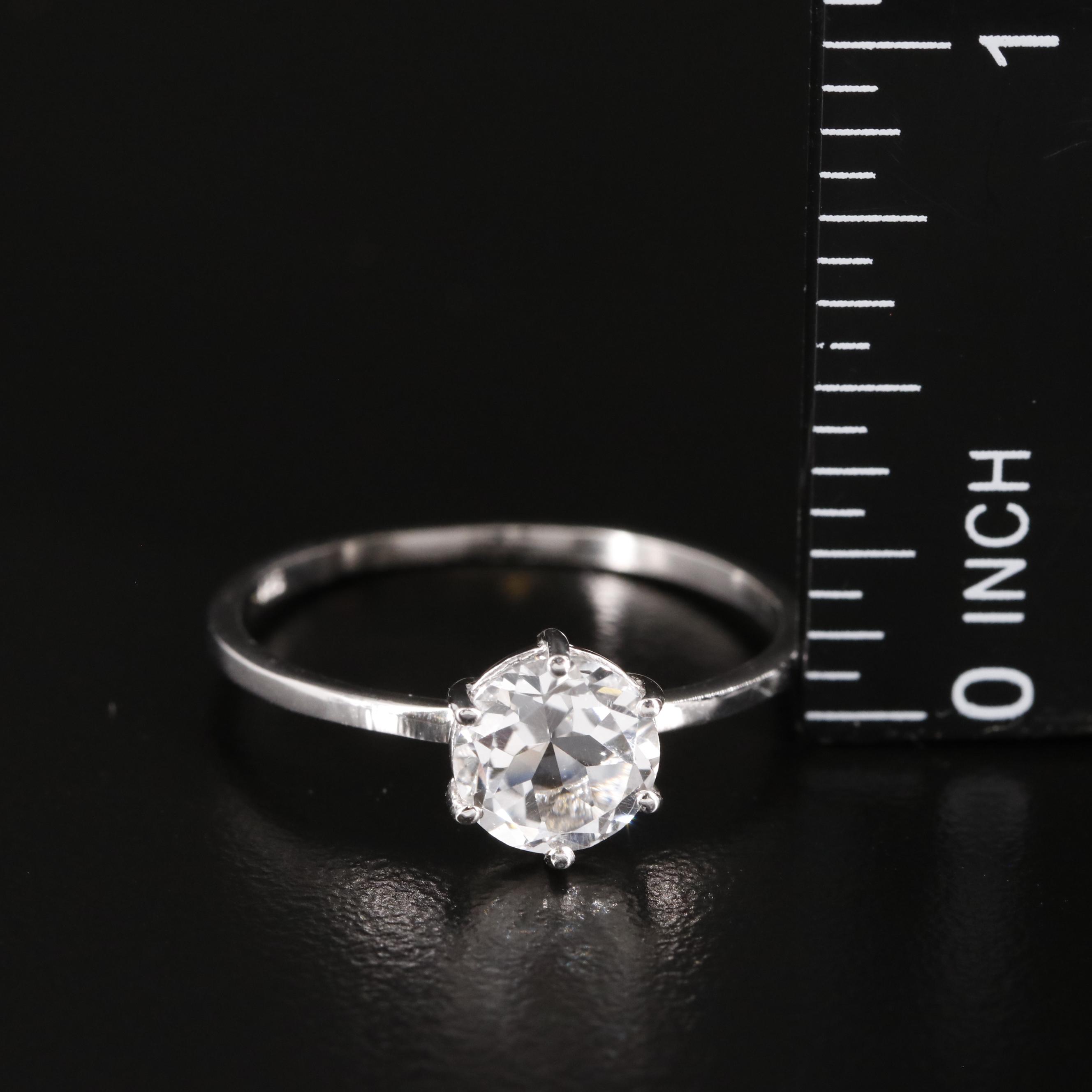 Sterling White Topaz Ring