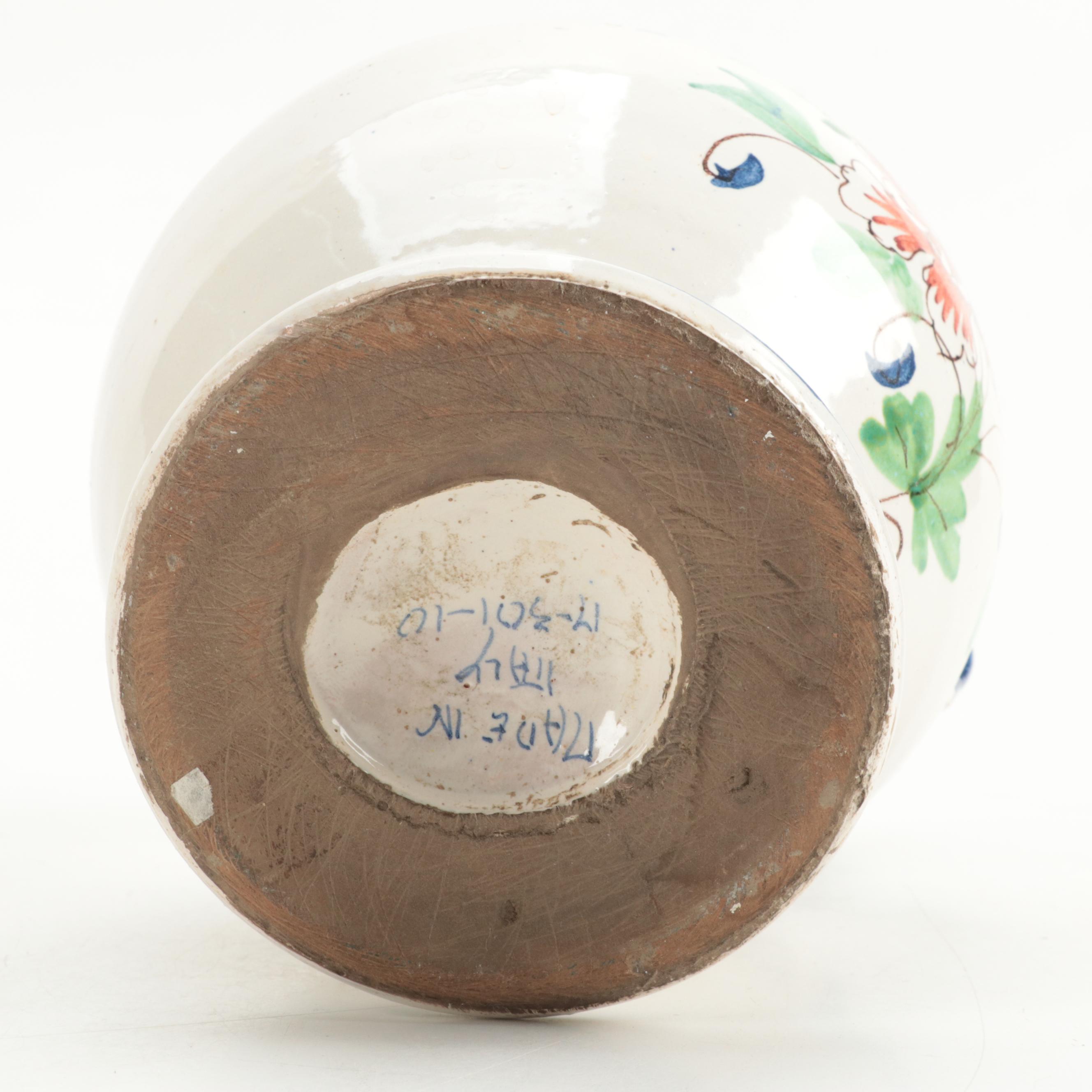 Italian Faïence Earthenware Jug