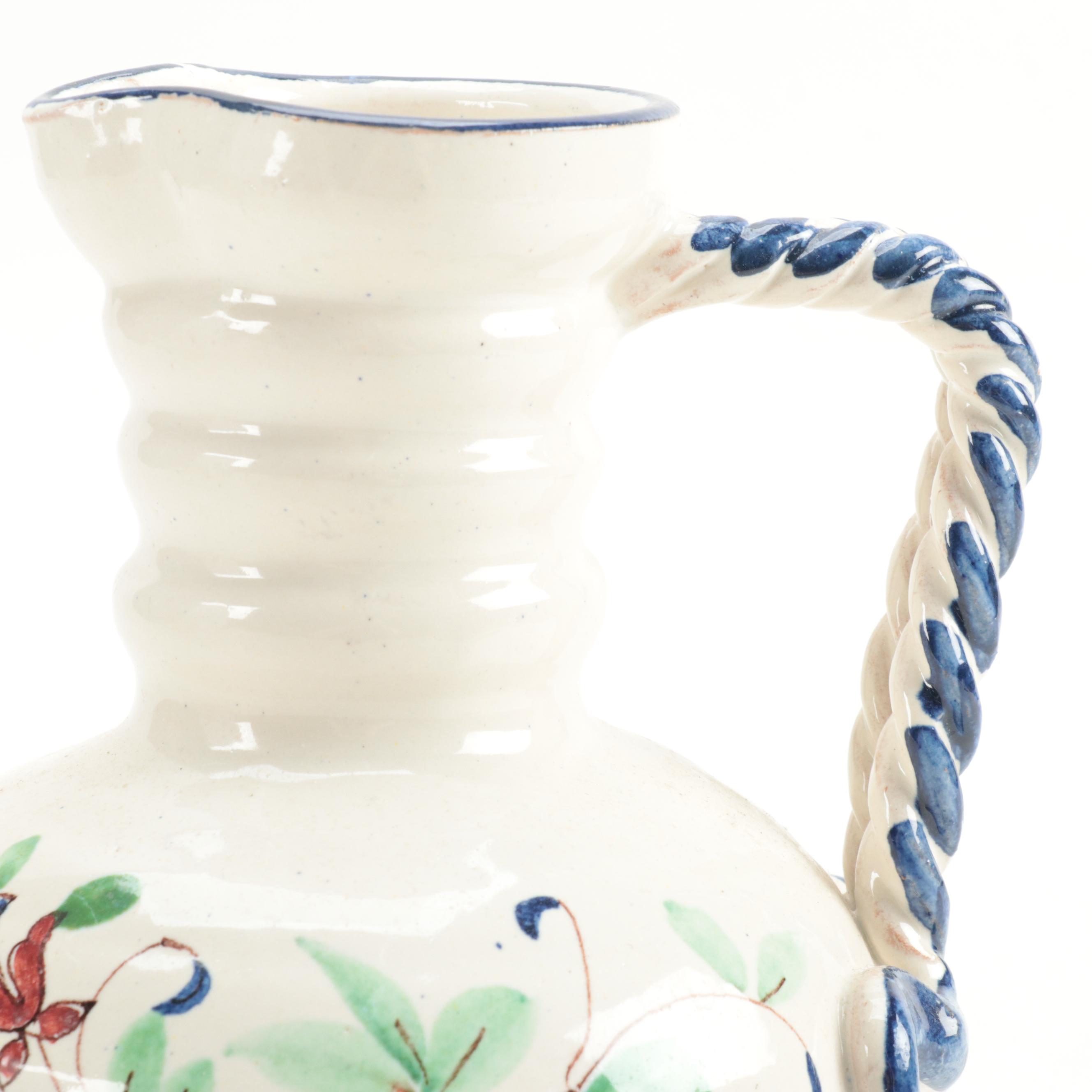 Italian Faïence Earthenware Jug