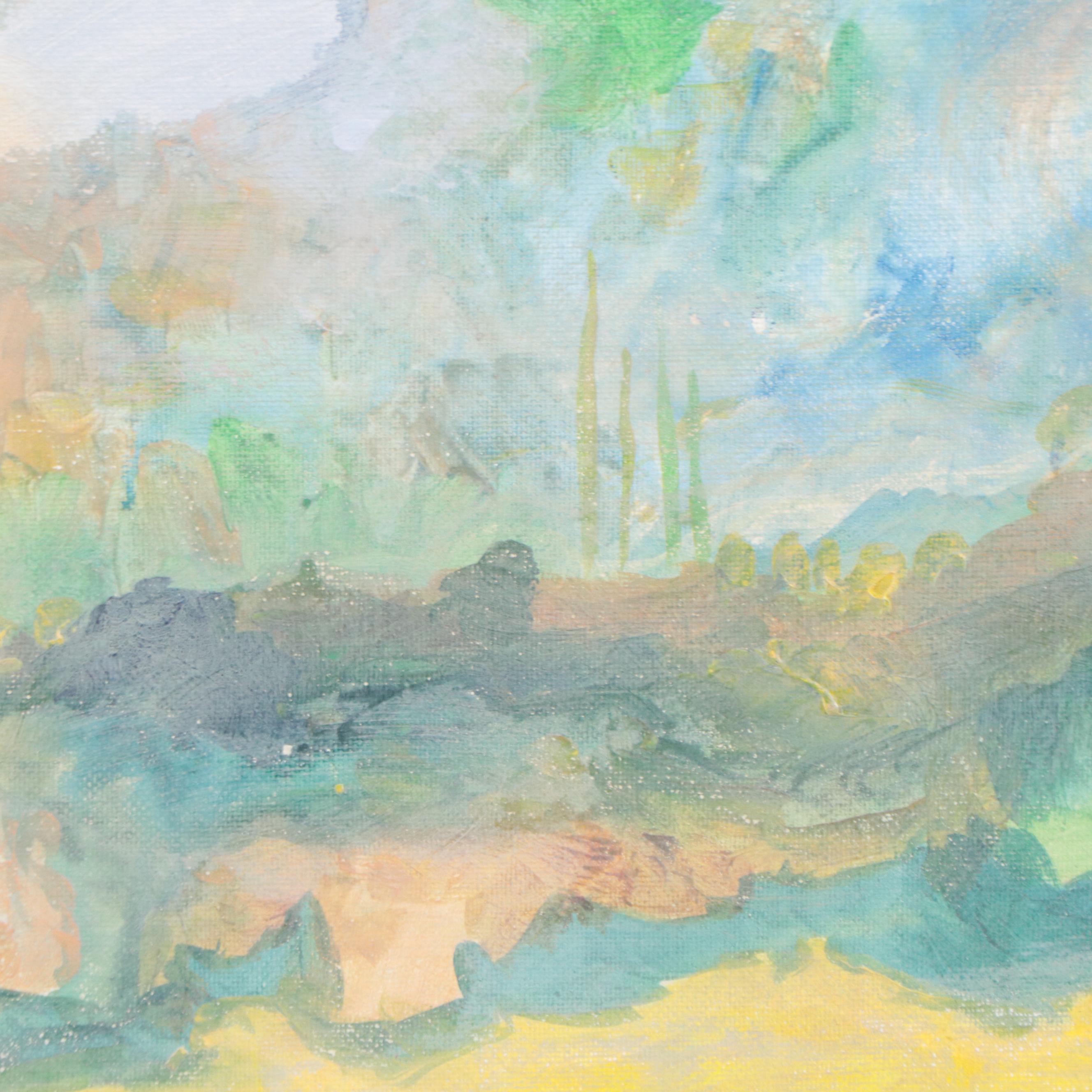 Saul Gefen Acrylic Painting "Dream," 2023