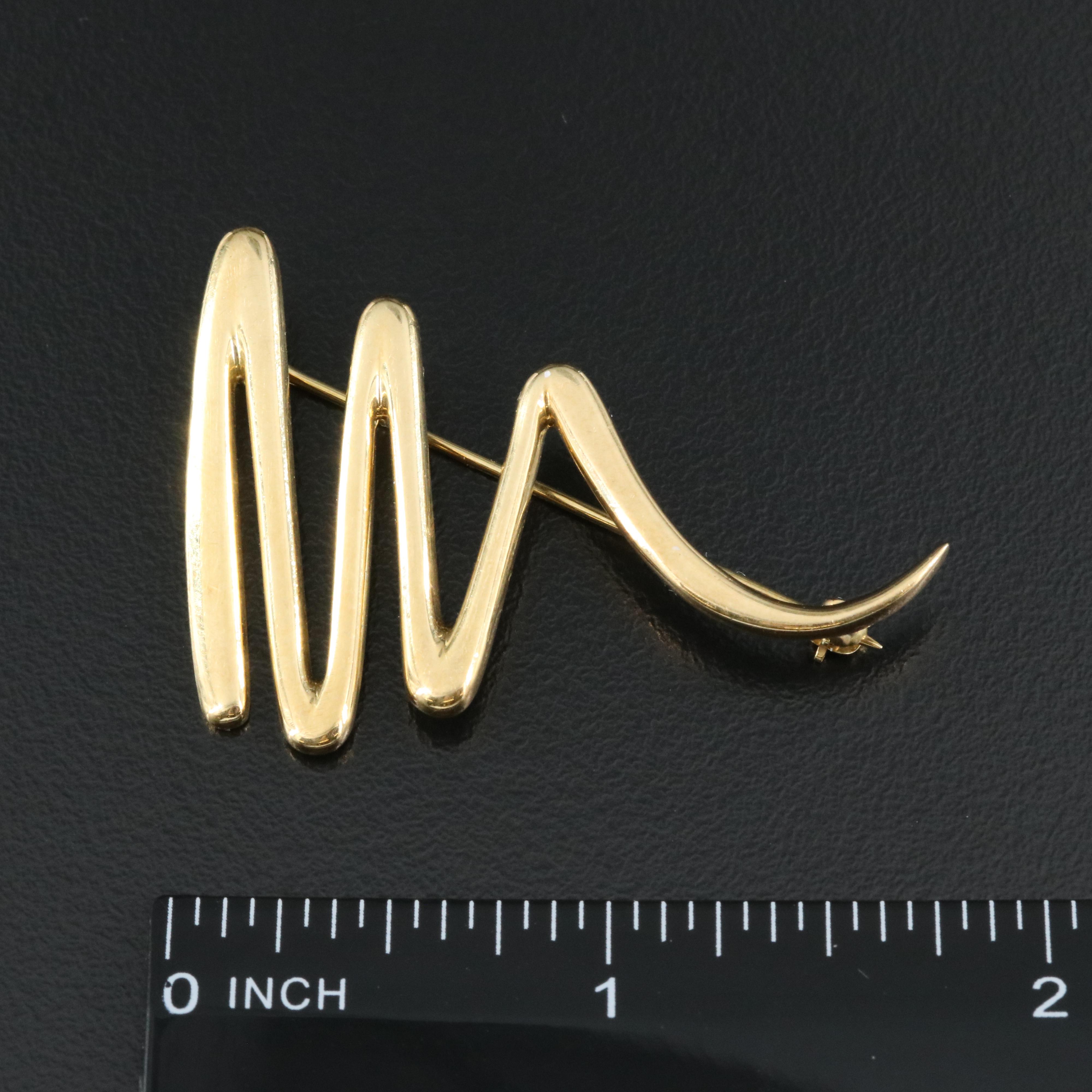 Paloma Picasso for Tiffany & Co. 18K Scribble Brooch