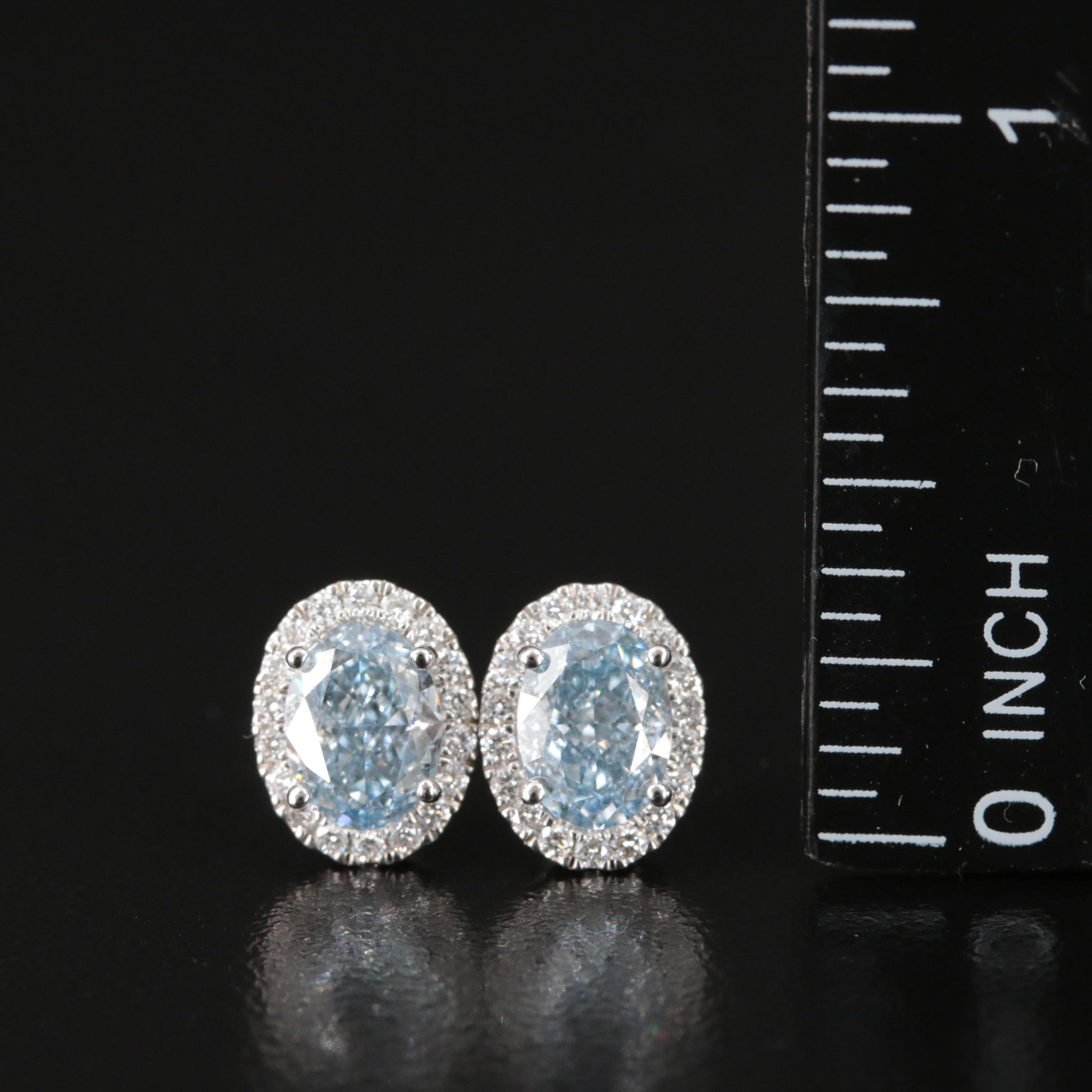 14K 2.11 CTW Lab Grown Diamond Stud Earrings