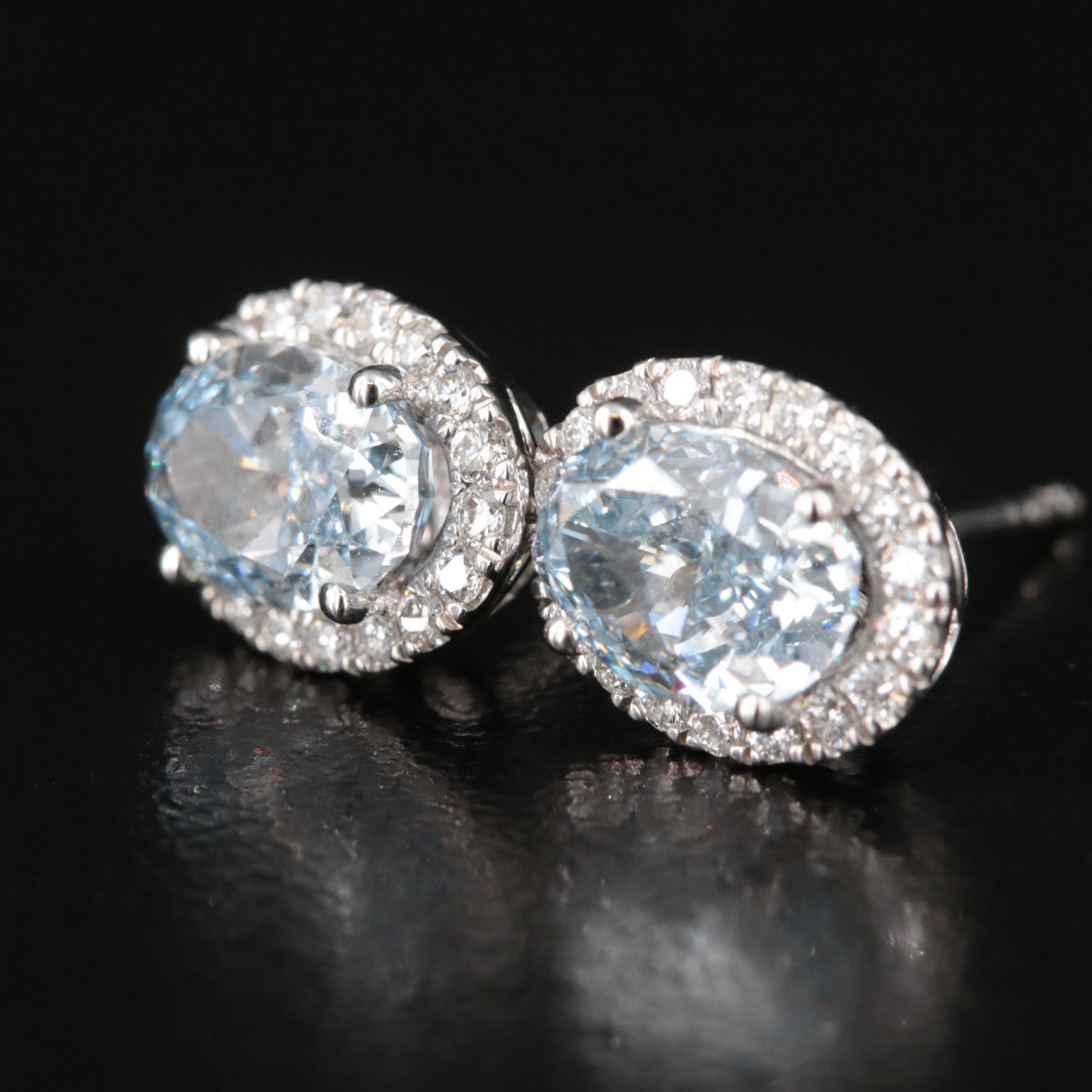 14K 2.11 CTW Lab Grown Diamond Stud Earrings