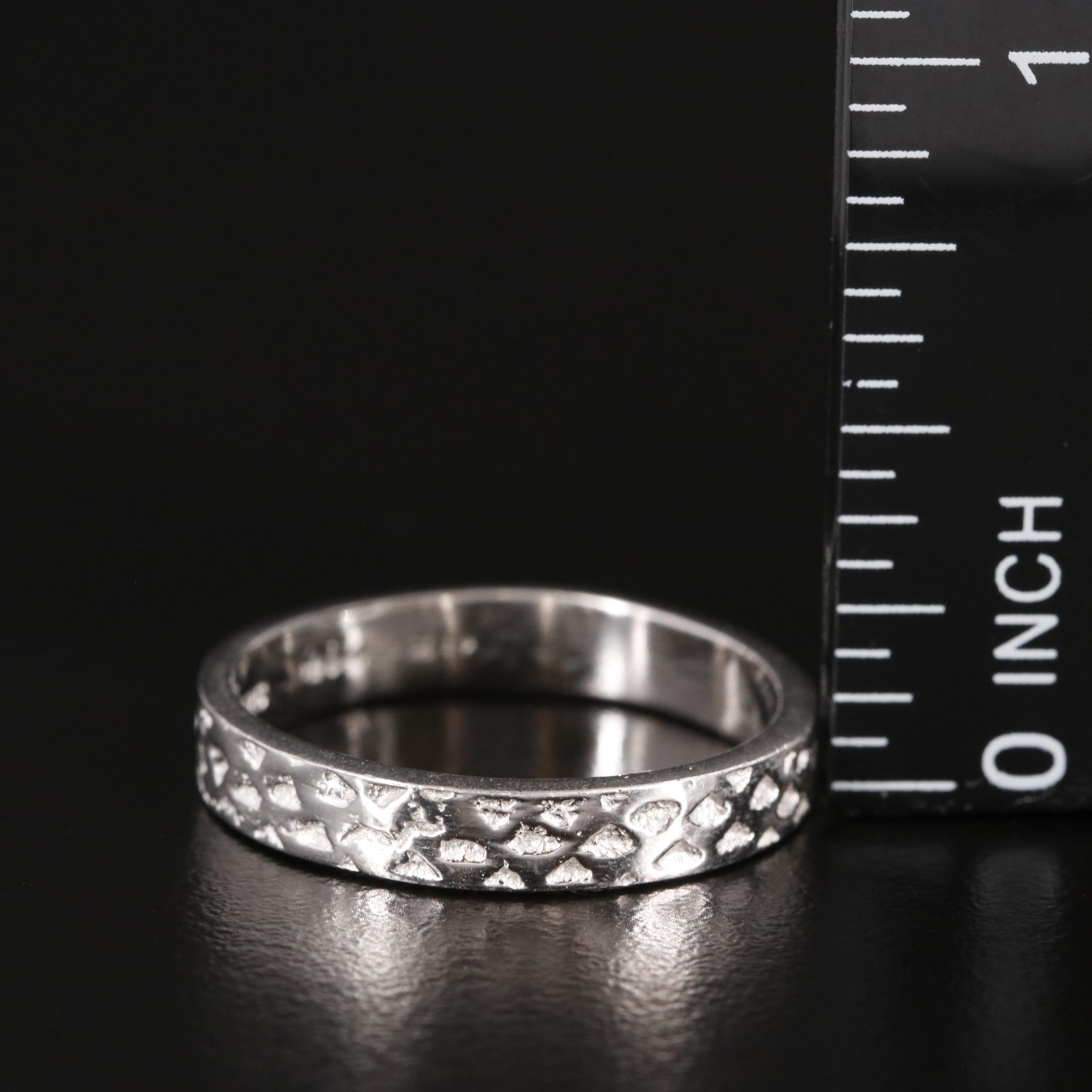 Sterling Textured Band Ring