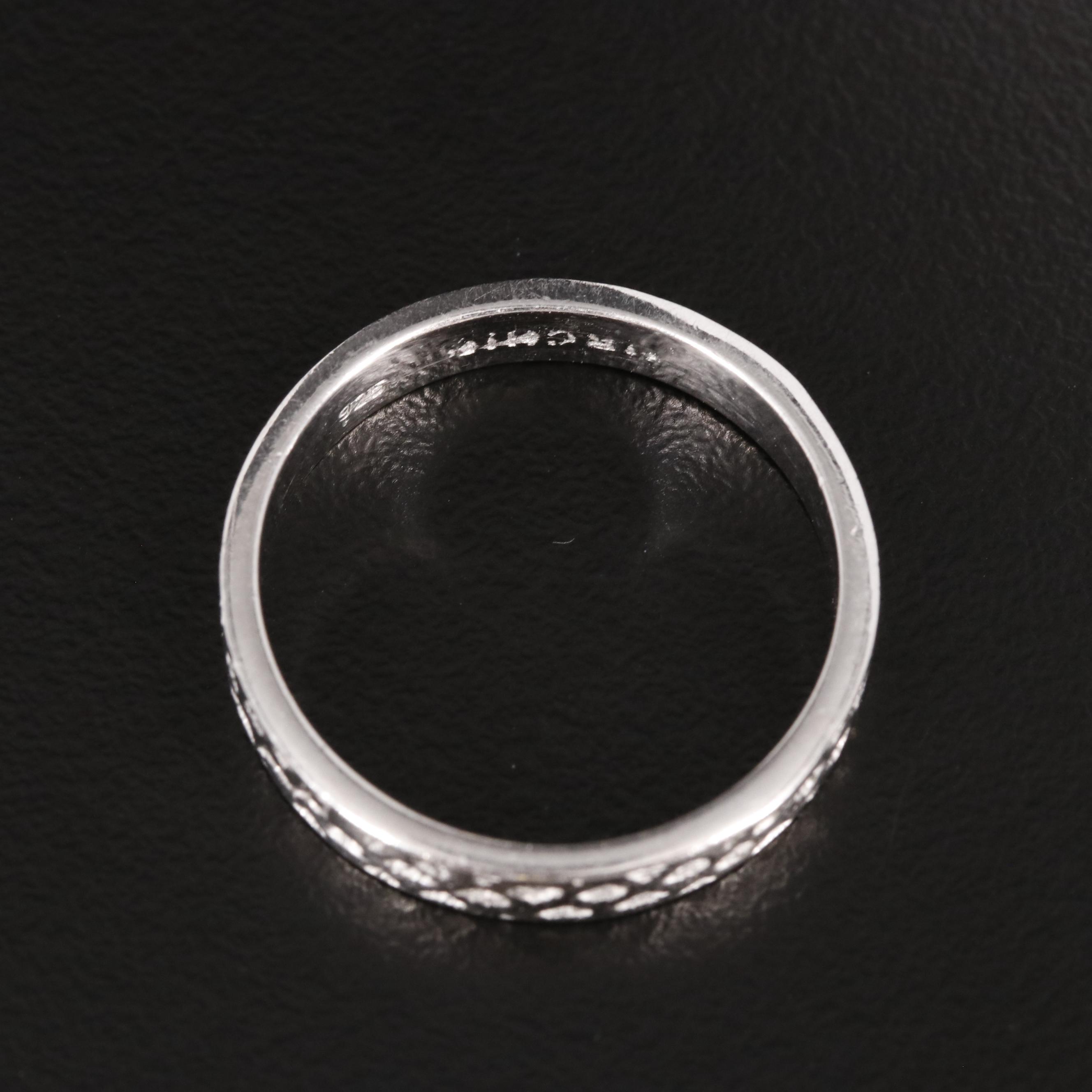 Sterling Textured Band Ring