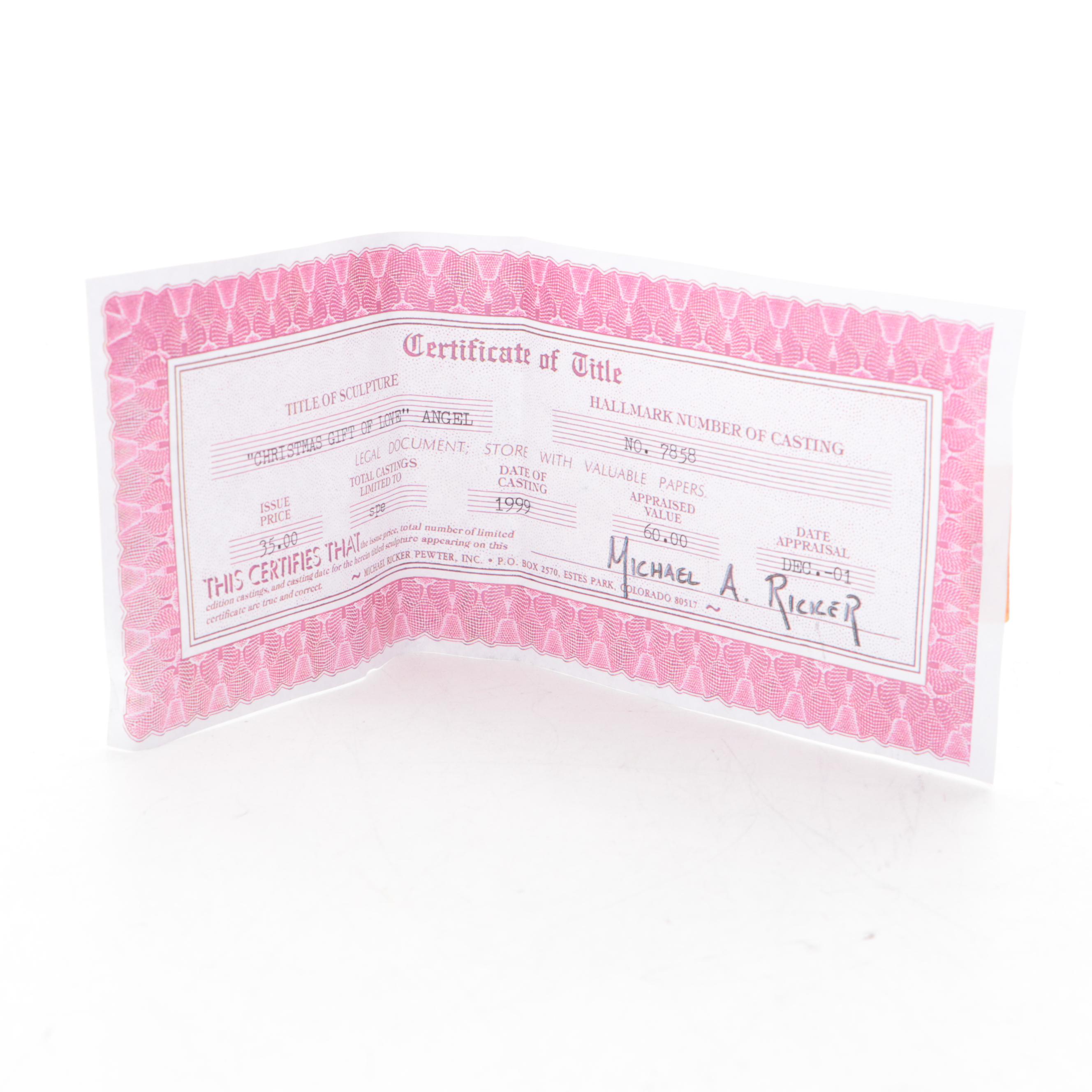 Michael A. Ricker Pewter Figurines