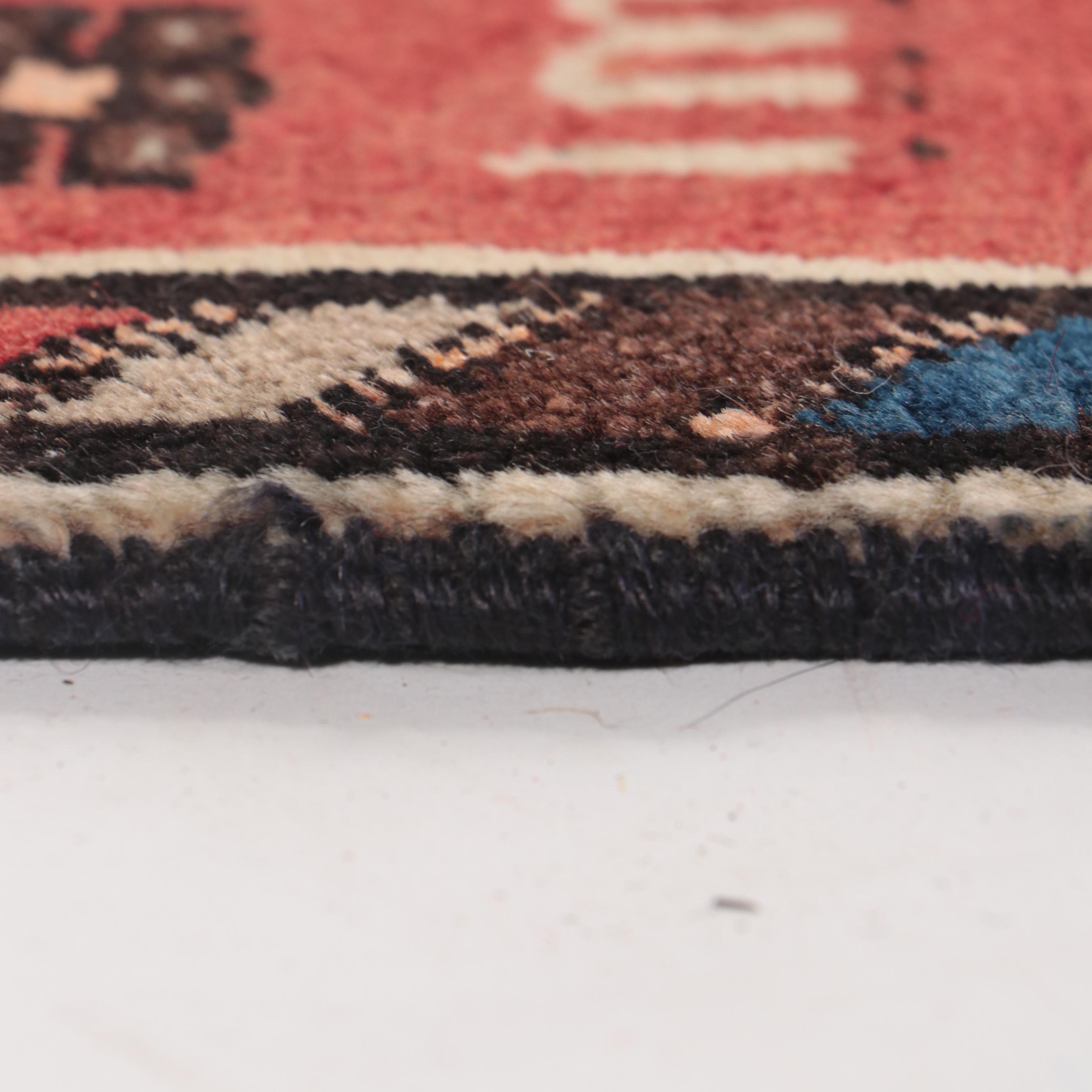 1'8 x 1'9 Hand-Knotted Northwest Persian Floor Mat