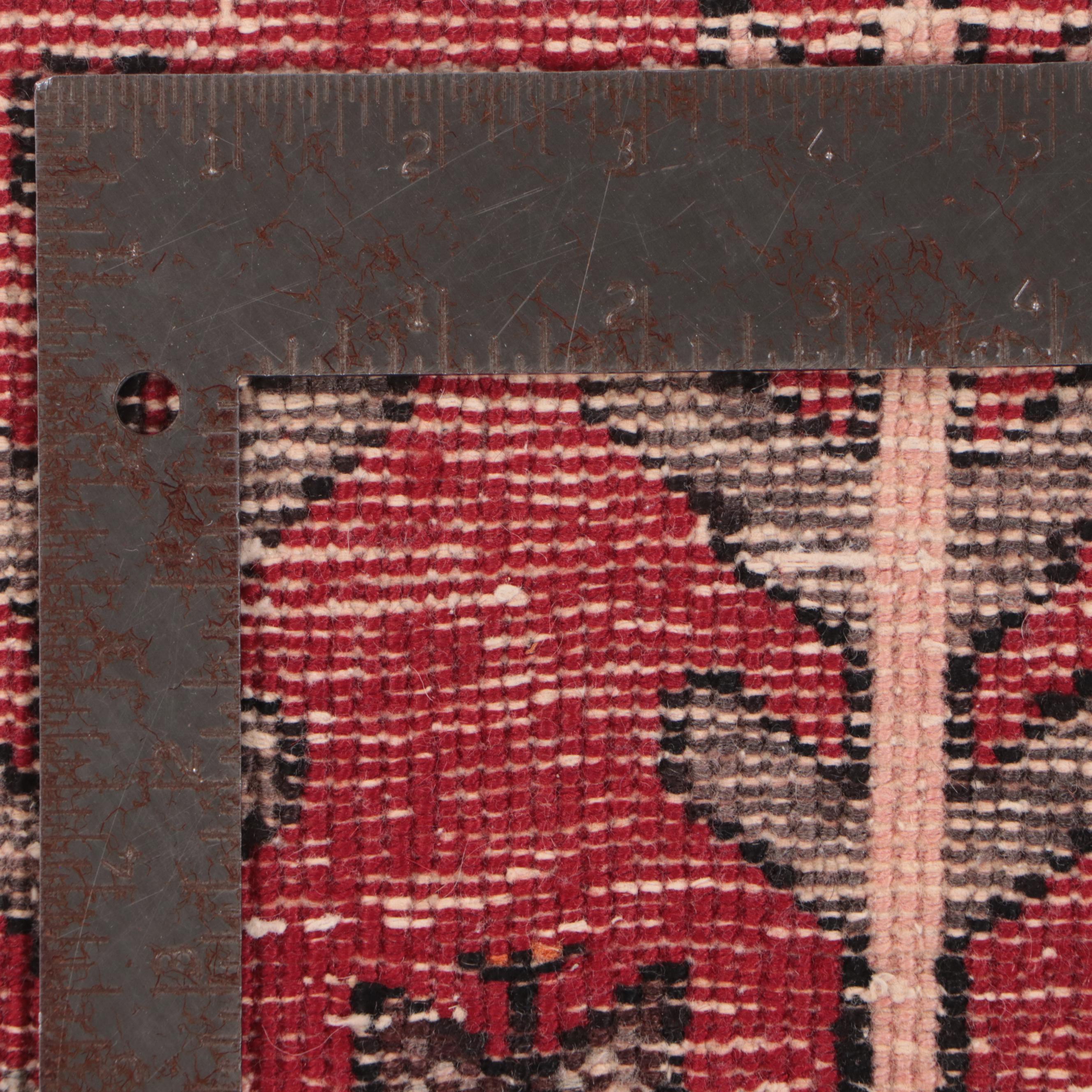 1'8 x 1'9 Hand-Knotted Northwest Persian Floor Mat