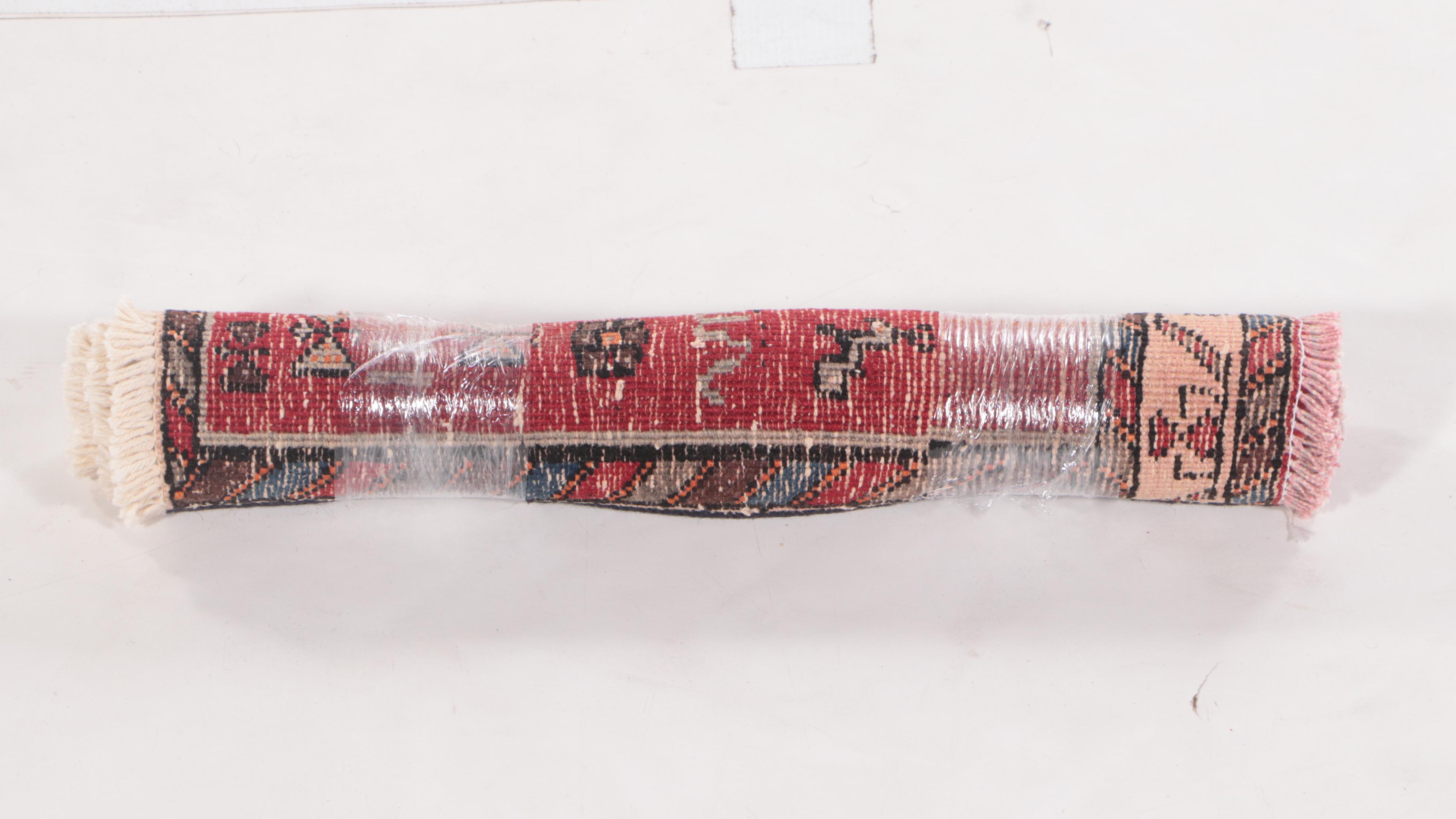 1'8 x 1'9 Hand-Knotted Northwest Persian Floor Mat