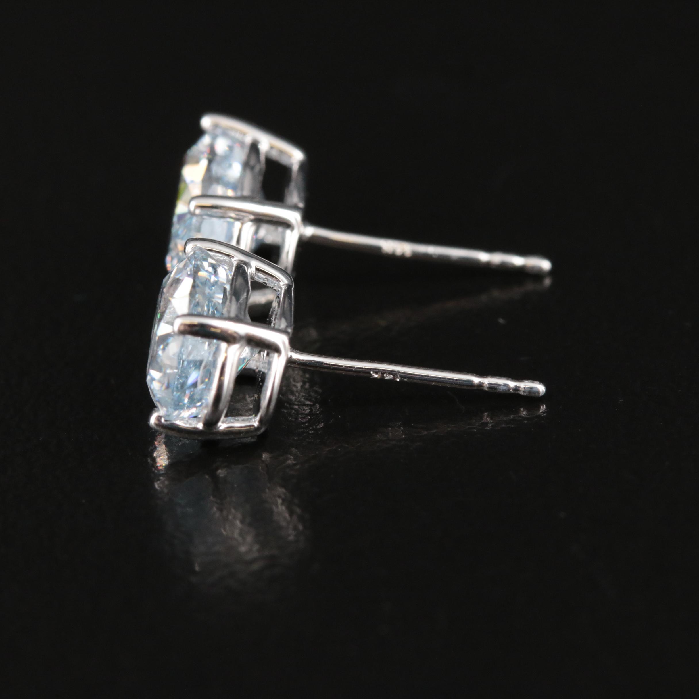 14K 3.85 Lab Grown Diamond Stud Earrings