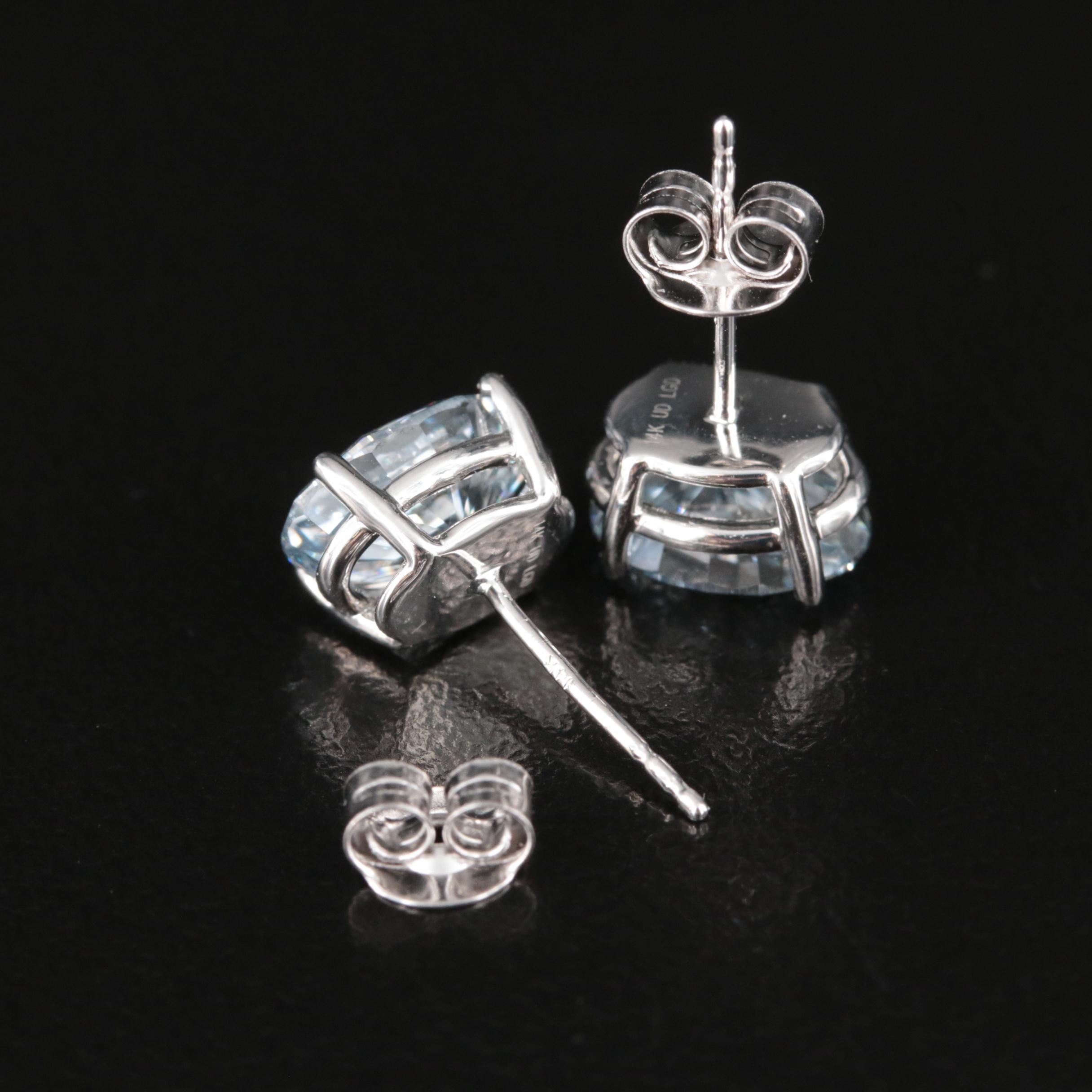 14K 3.85 Lab Grown Diamond Stud Earrings