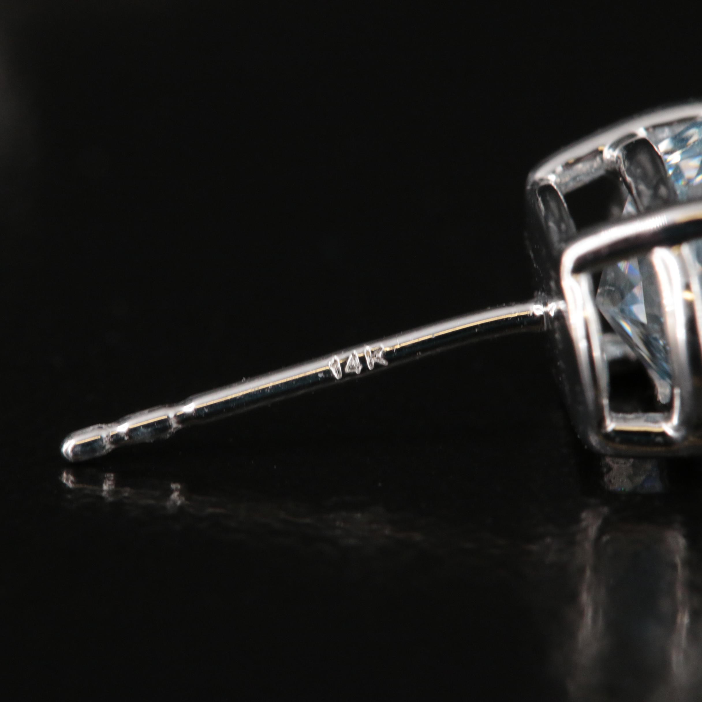 14K 3.85 Lab Grown Diamond Stud Earrings