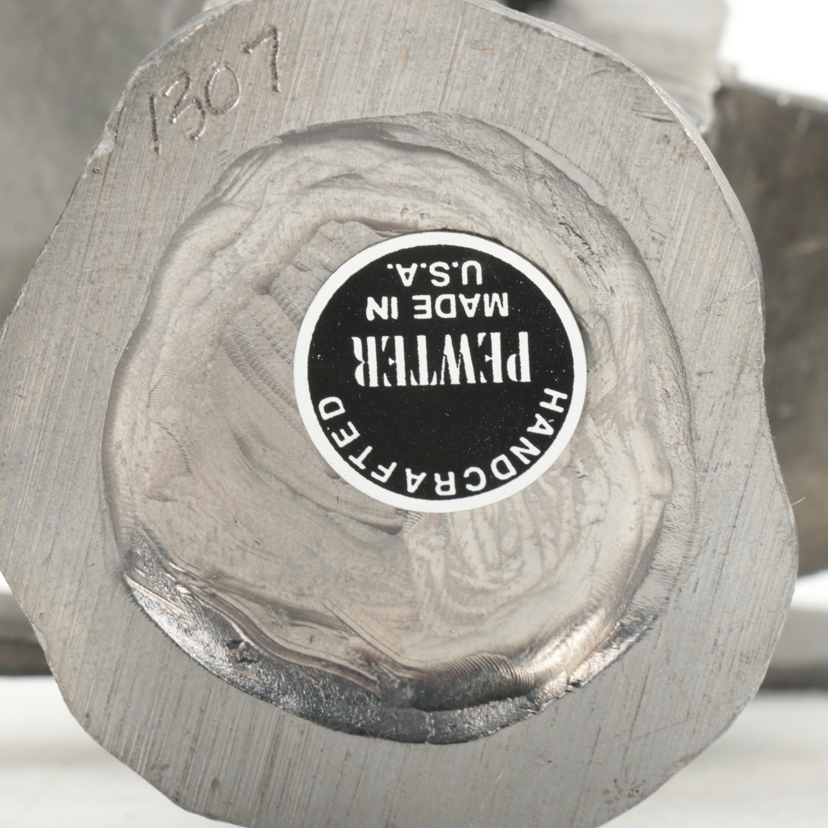 Michael Ricker with Other Airplane, Train and Western Pewter Figurines