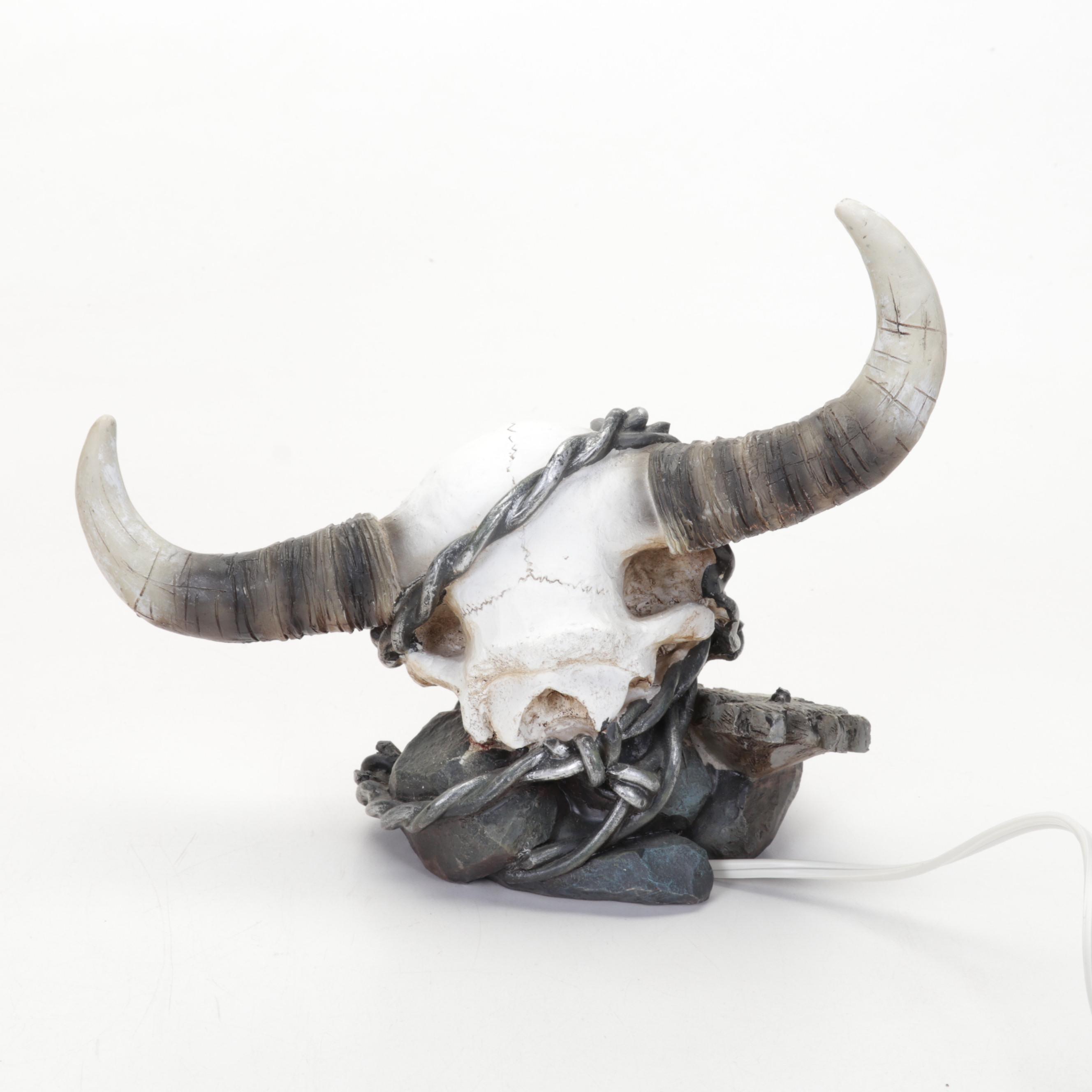 Southwestern Style Home Décor Including Bovine Skull Sculptures and More