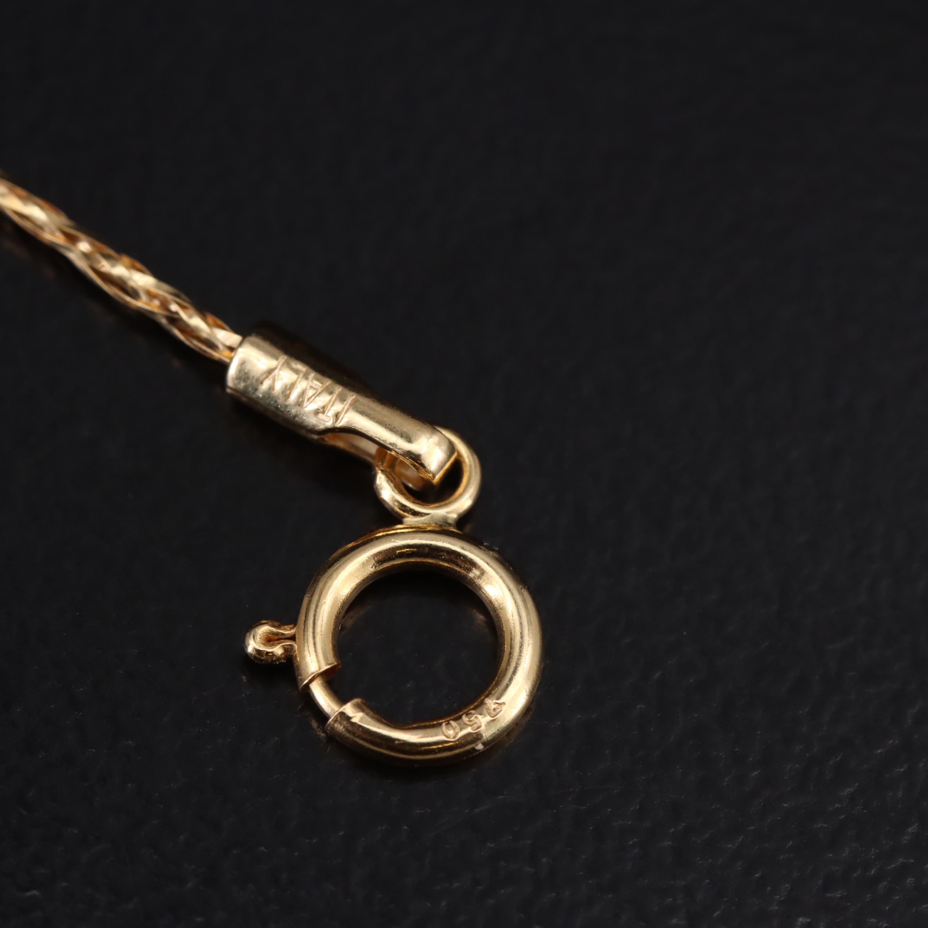 18K Pearl Braided Wire Necklace