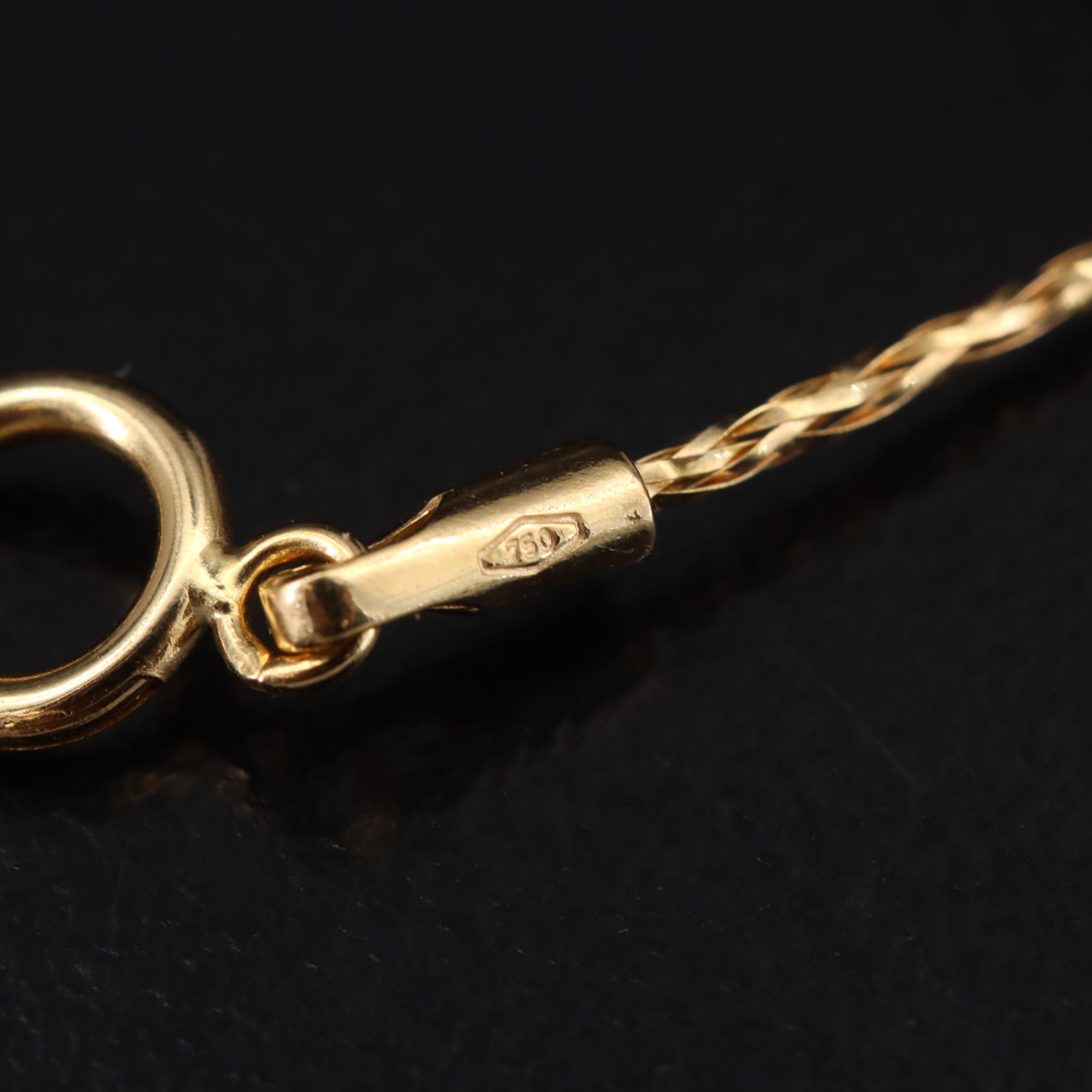 18K Pearl Braided Wire Necklace