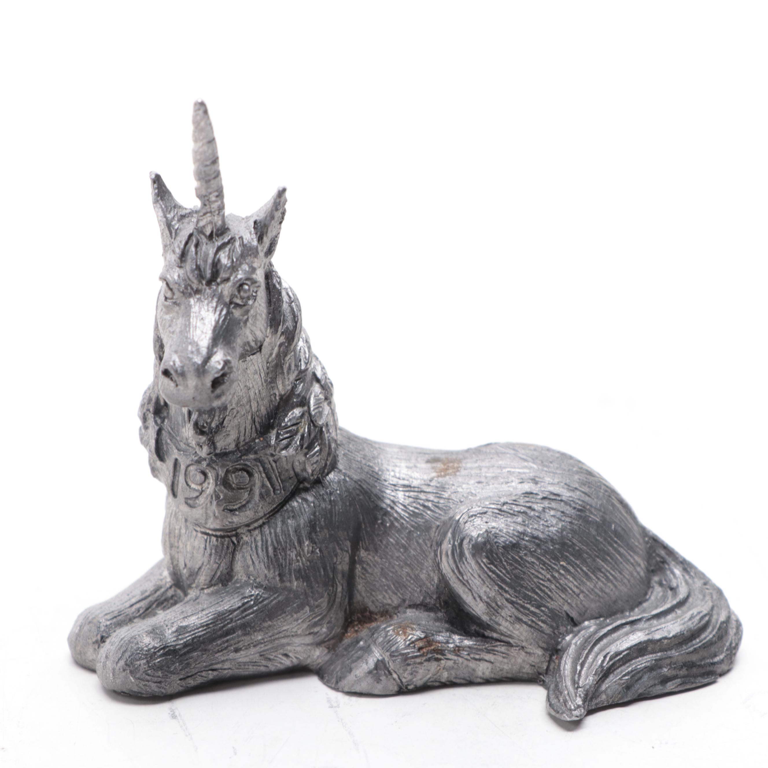 Michael A. Ricker Pewter Figurines "Elizabeth", "Mickey", and "Bo Bo and Tyler"