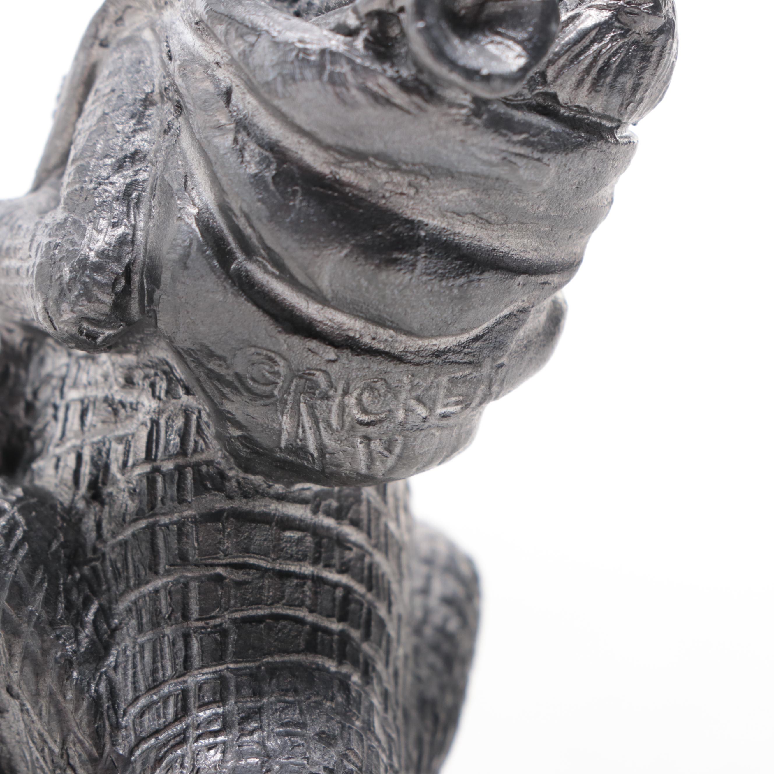 Michael A. Ricker Pewter Figurines "Elizabeth", "Mickey", and "Bo Bo and Tyler"