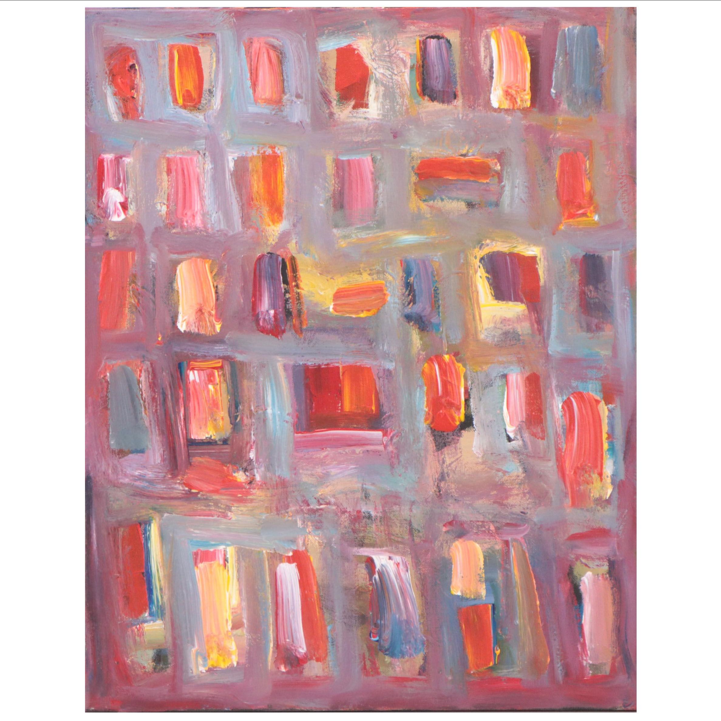 Leif Janek Abstract Acrylic Painting, 21st Century